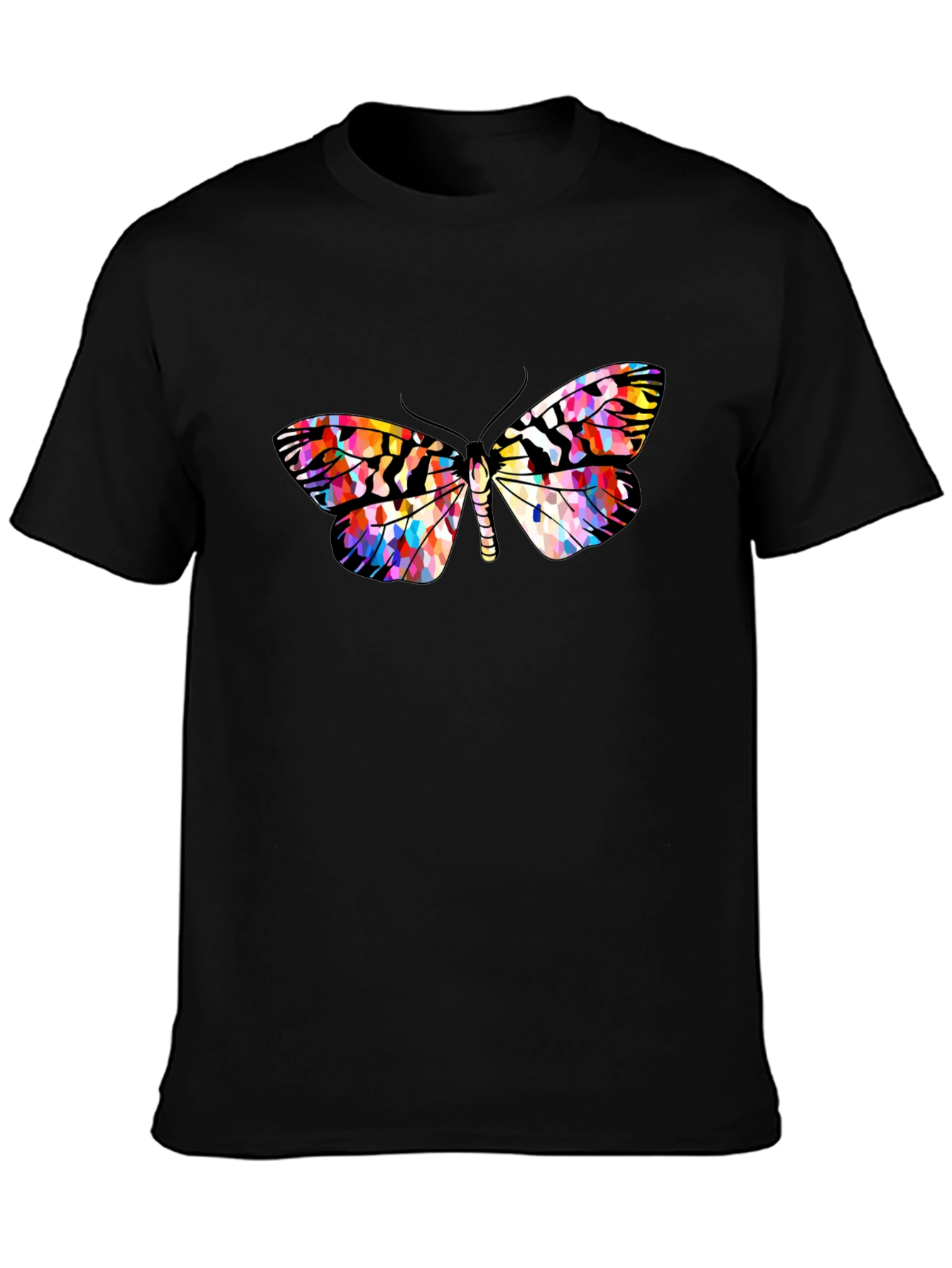 Butterfly Graphic Black T-Shirt | Stylish Mens Casual Tee