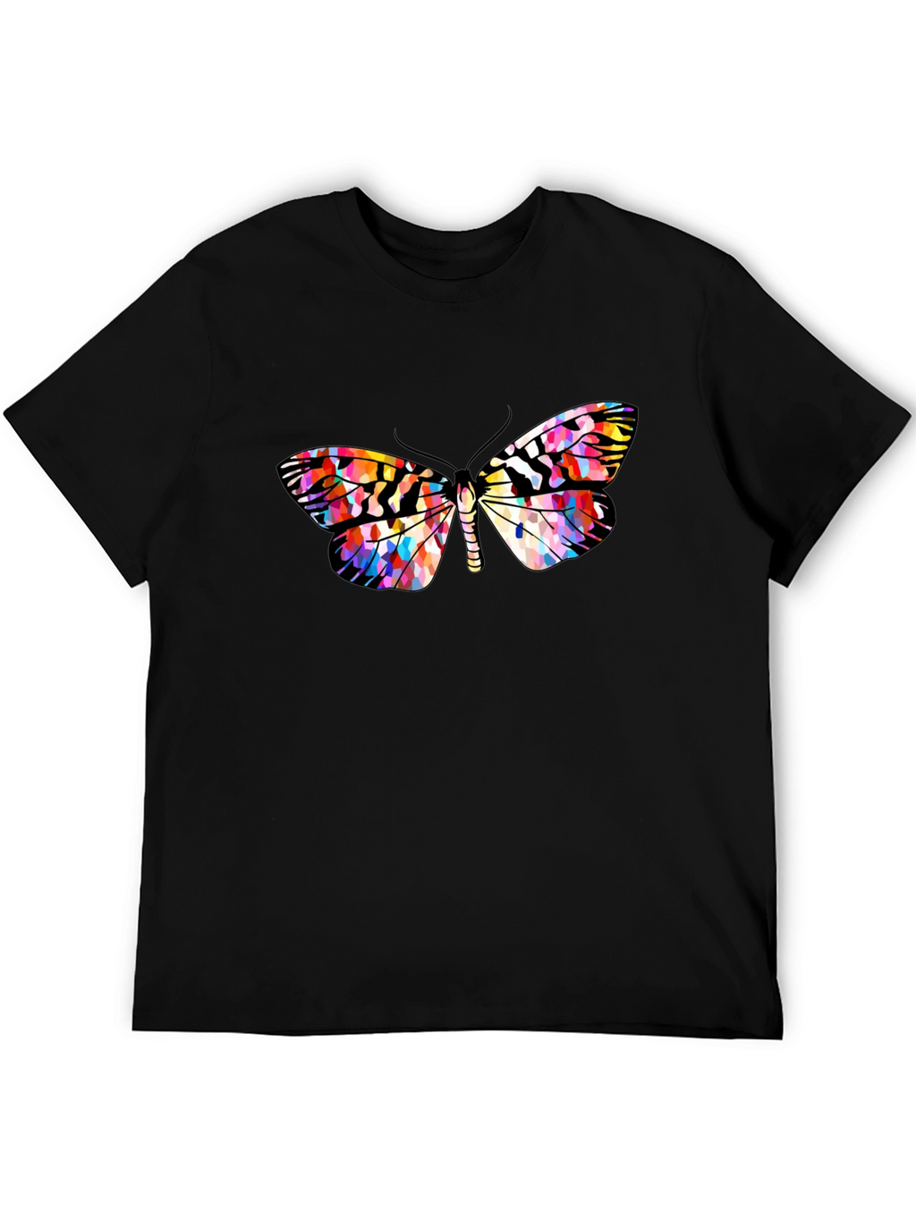 Butterfly Graphic Black T-Shirt | Stylish Mens Casual Tee