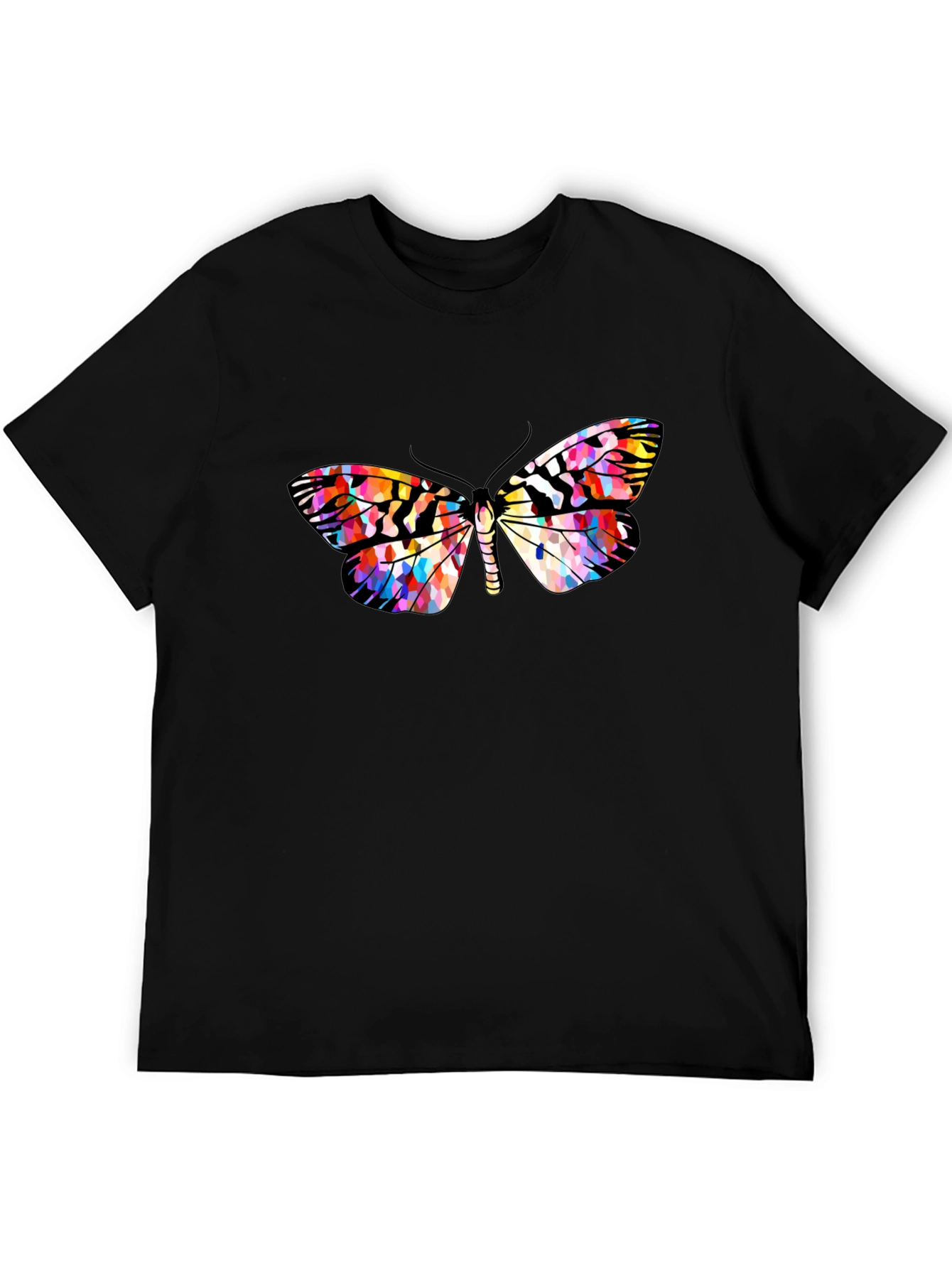 Butterfly Graphic Black T-Shirt | Stylish Mens Casual Tee