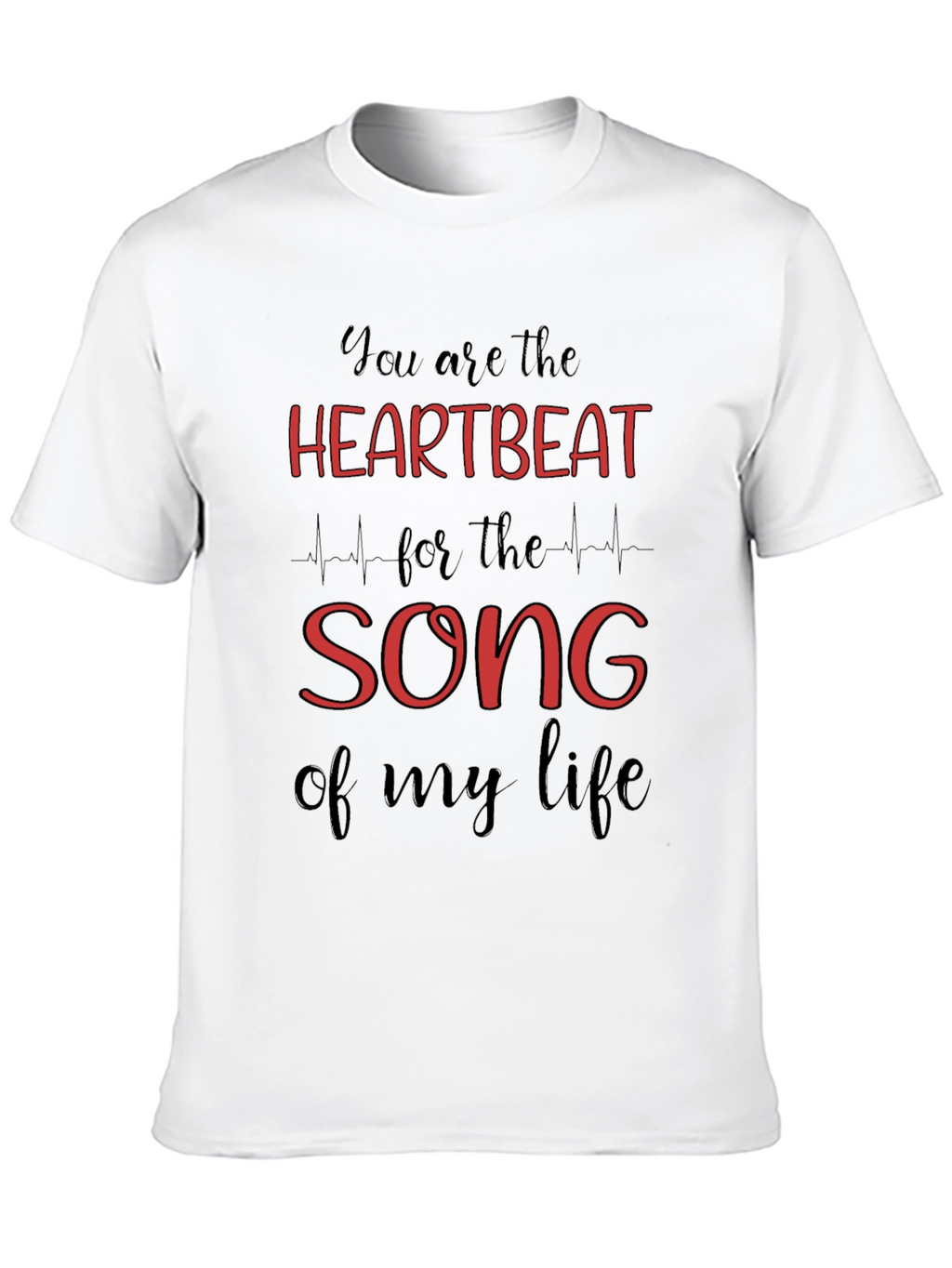 Heartbeat Song Graphic Tee - Black T-Shirt