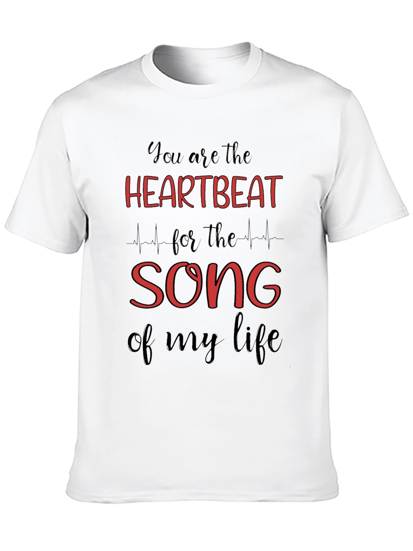 Heartbeat Song Graphic Tee - Black T-Shirt
