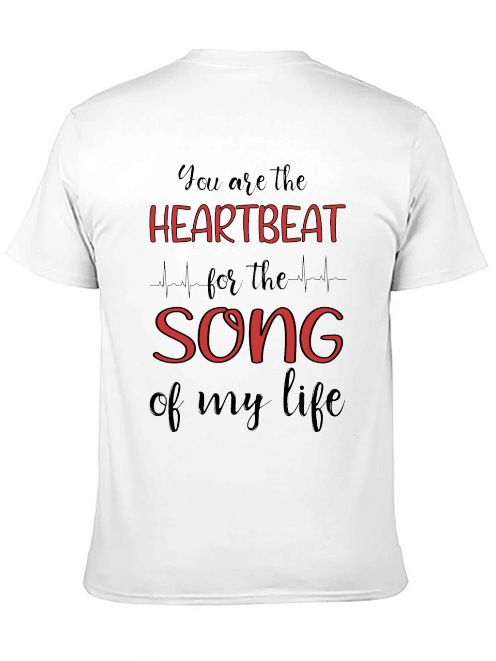 Heartbeat Song Graphic Tee - Black T-Shirt