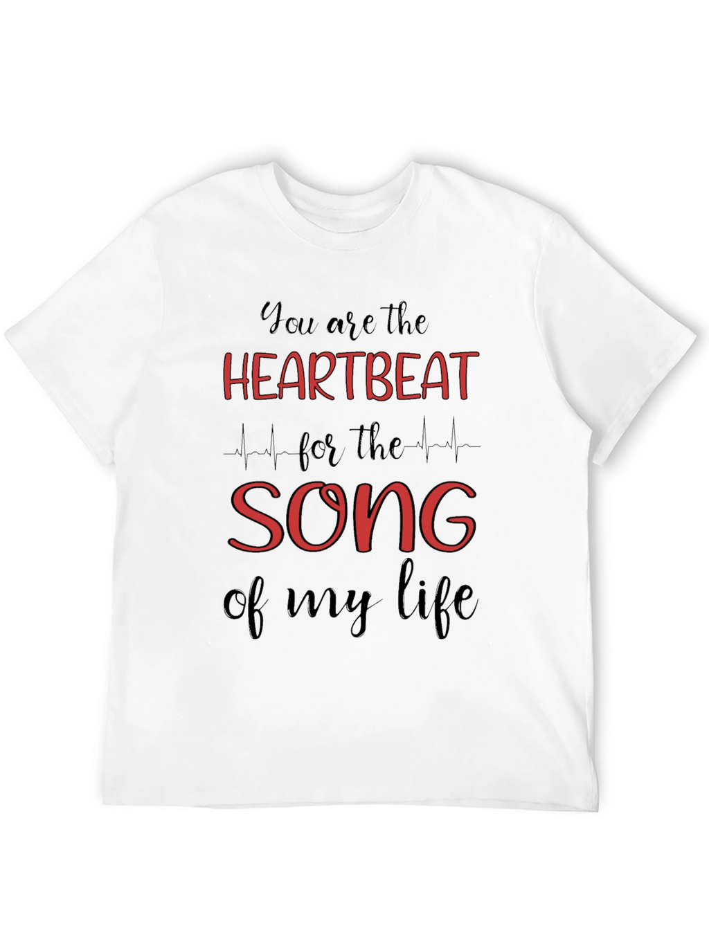 Heartbeat Song Graphic Tee - Black T-Shirt