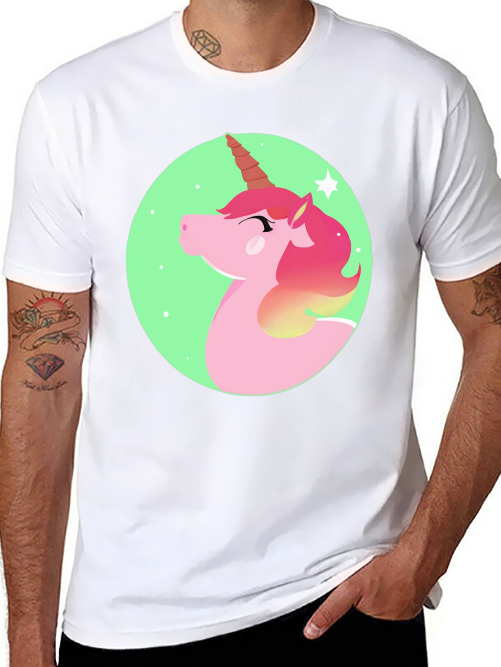 Unicorn Graphic Print T-Shirt