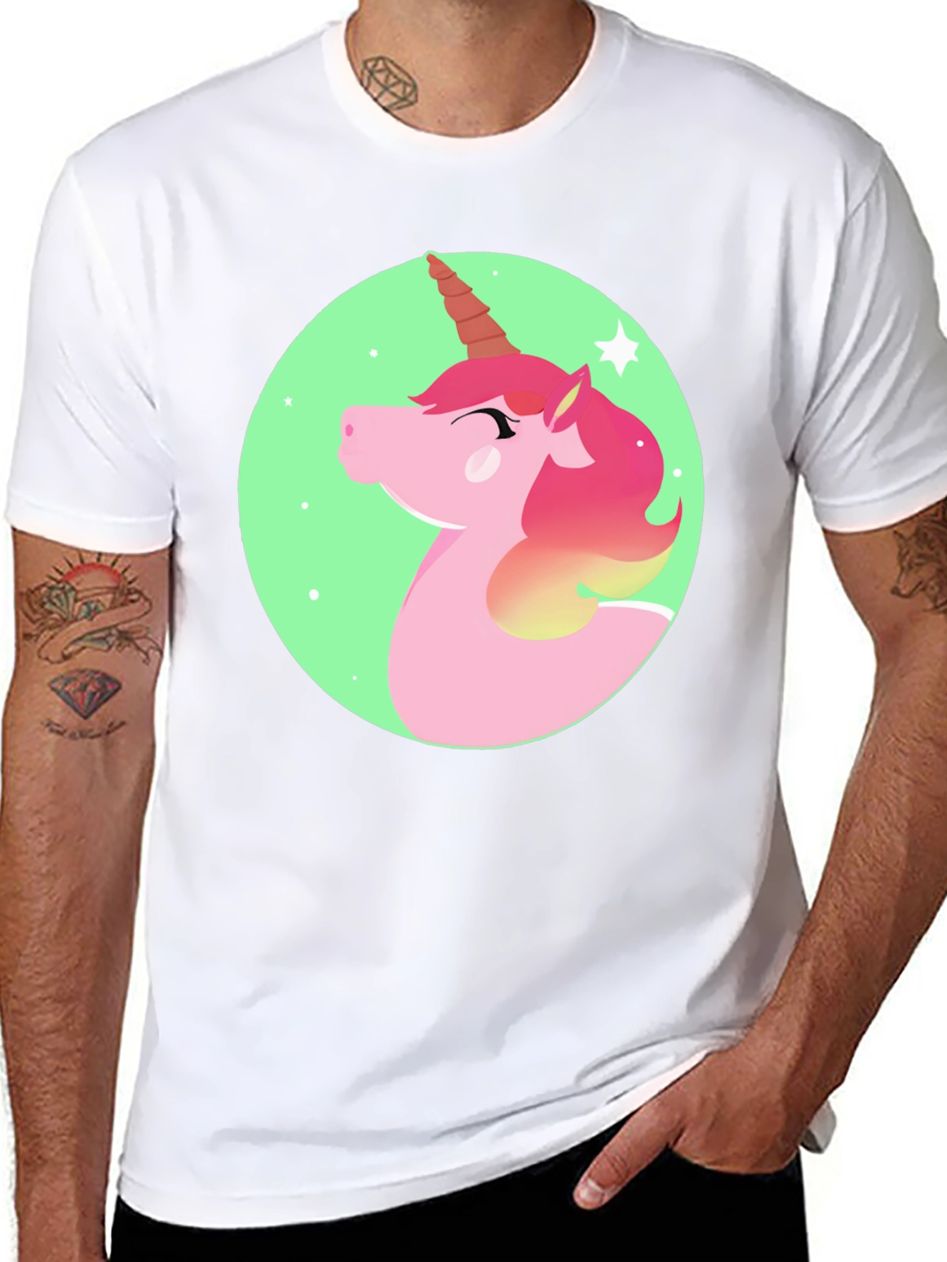 Unicorn Graphic Print T-Shirt