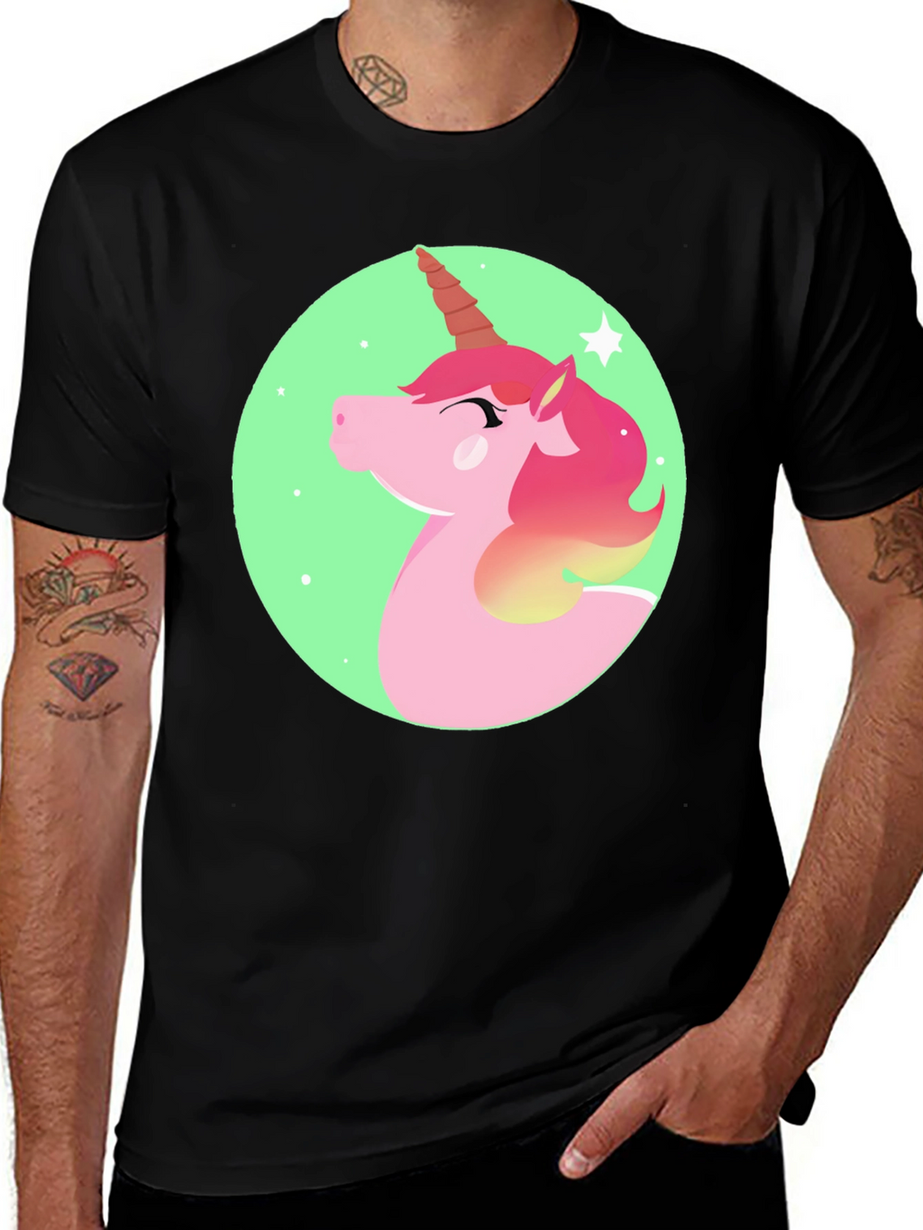 Unicorn Graphic Print T-Shirt