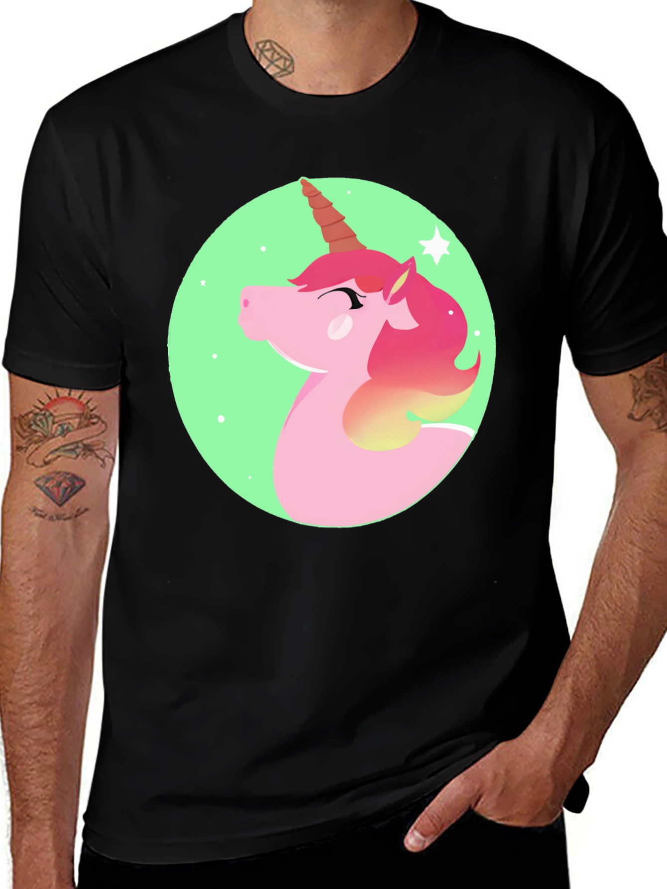 Unicorn Graphic Print T-Shirt