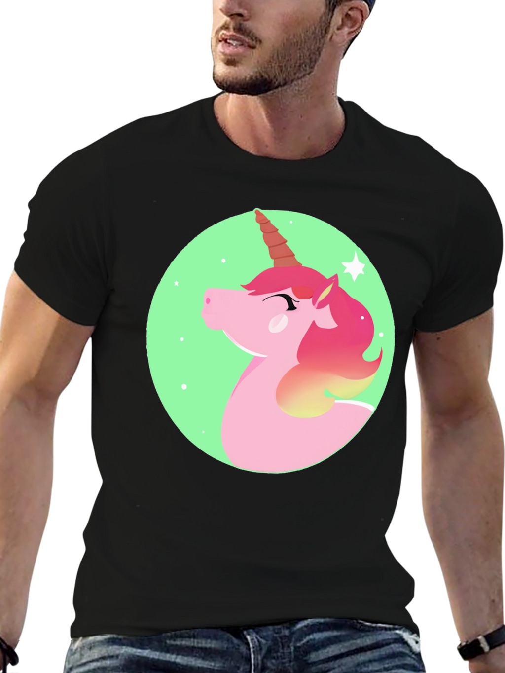 Unicorn Graphic Print T-Shirt