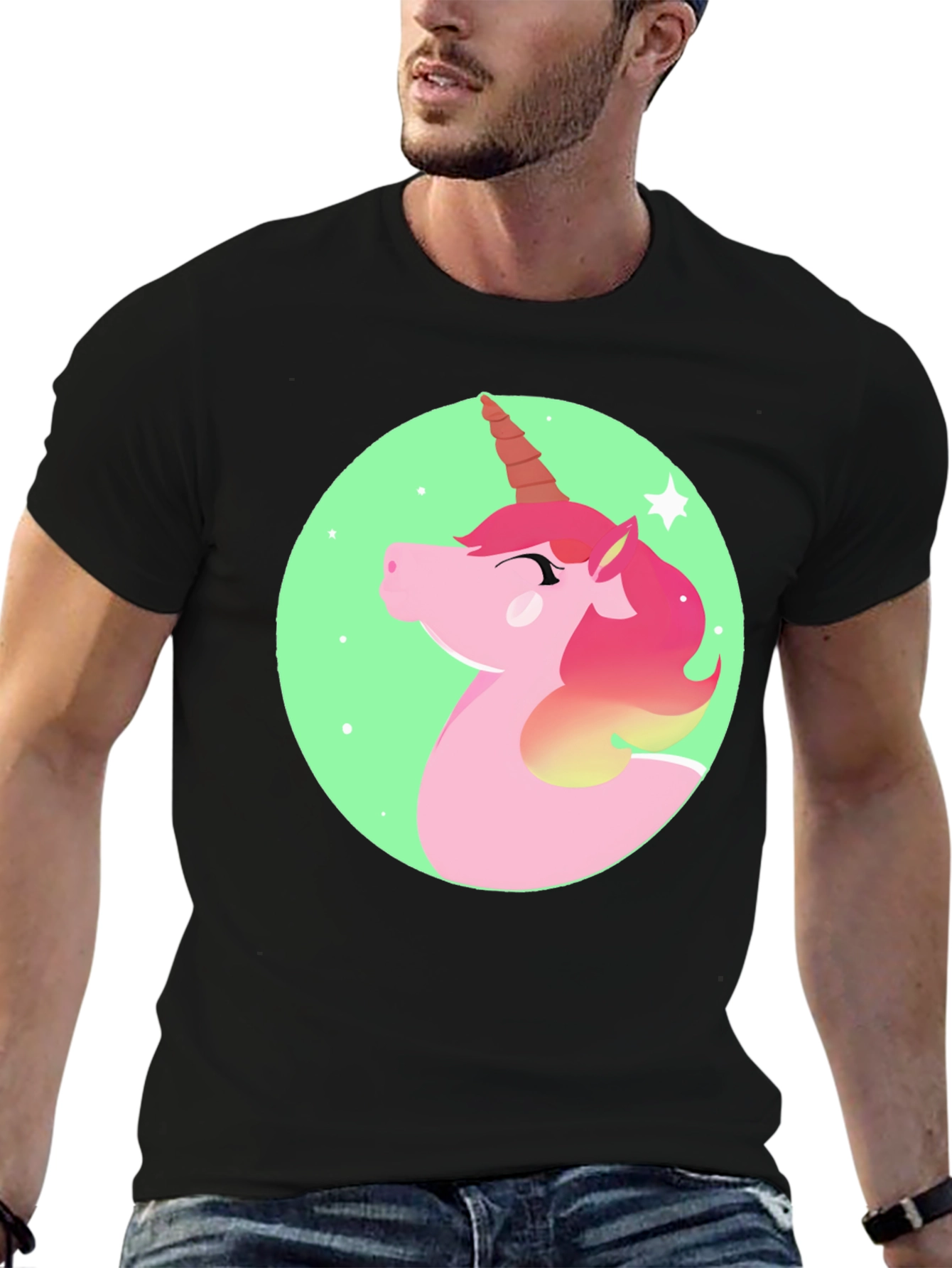Unicorn Graphic Print T-Shirt