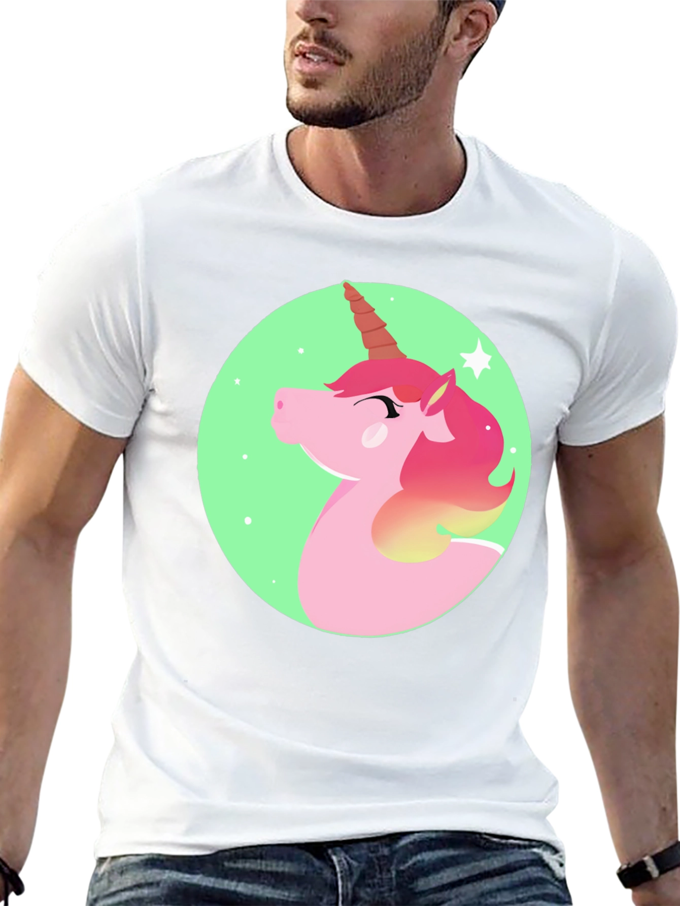Unicorn Graphic Print T-Shirt