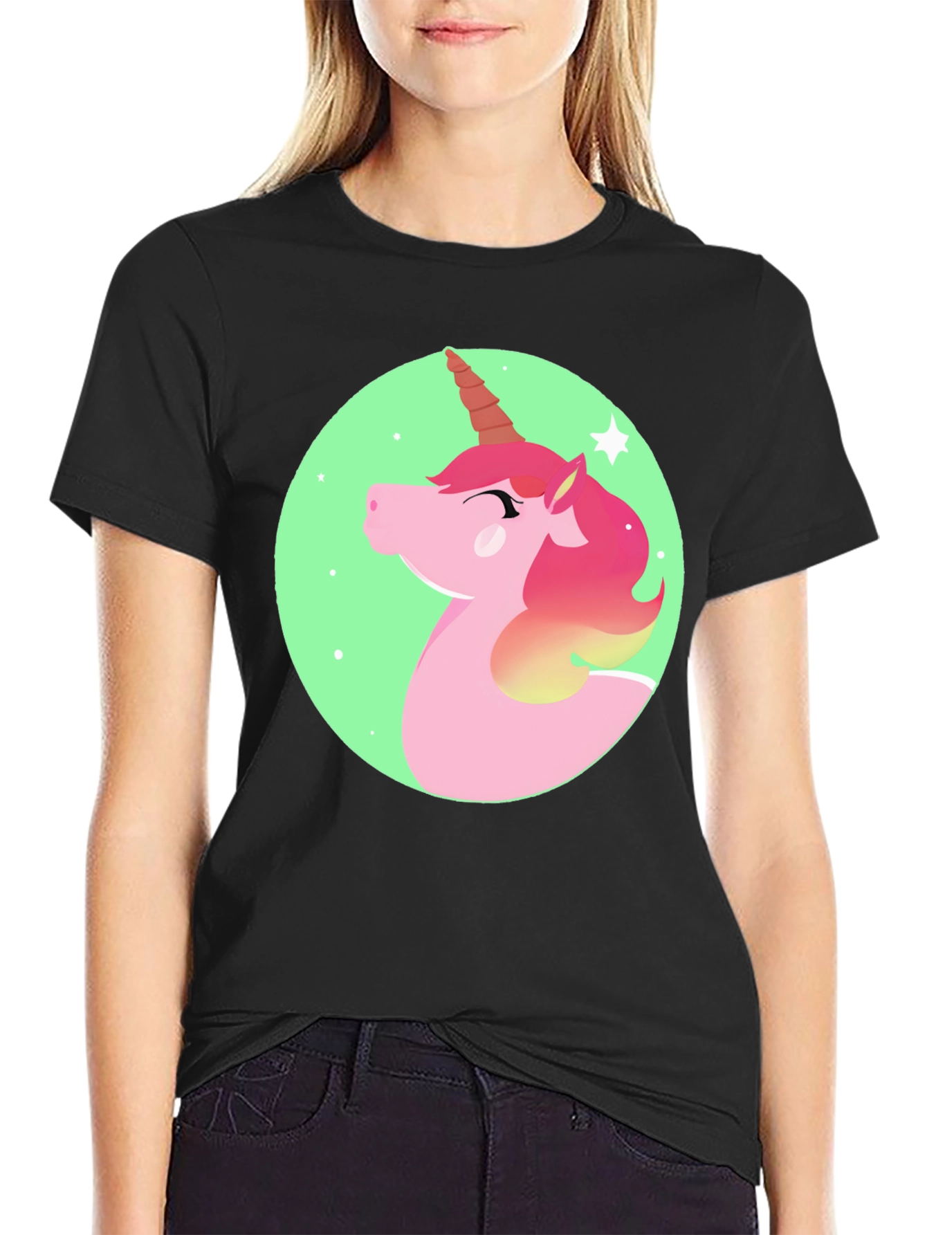 Unicorn Graphic Print T-Shirt