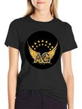 Winged AG Logo Black T-Shirt