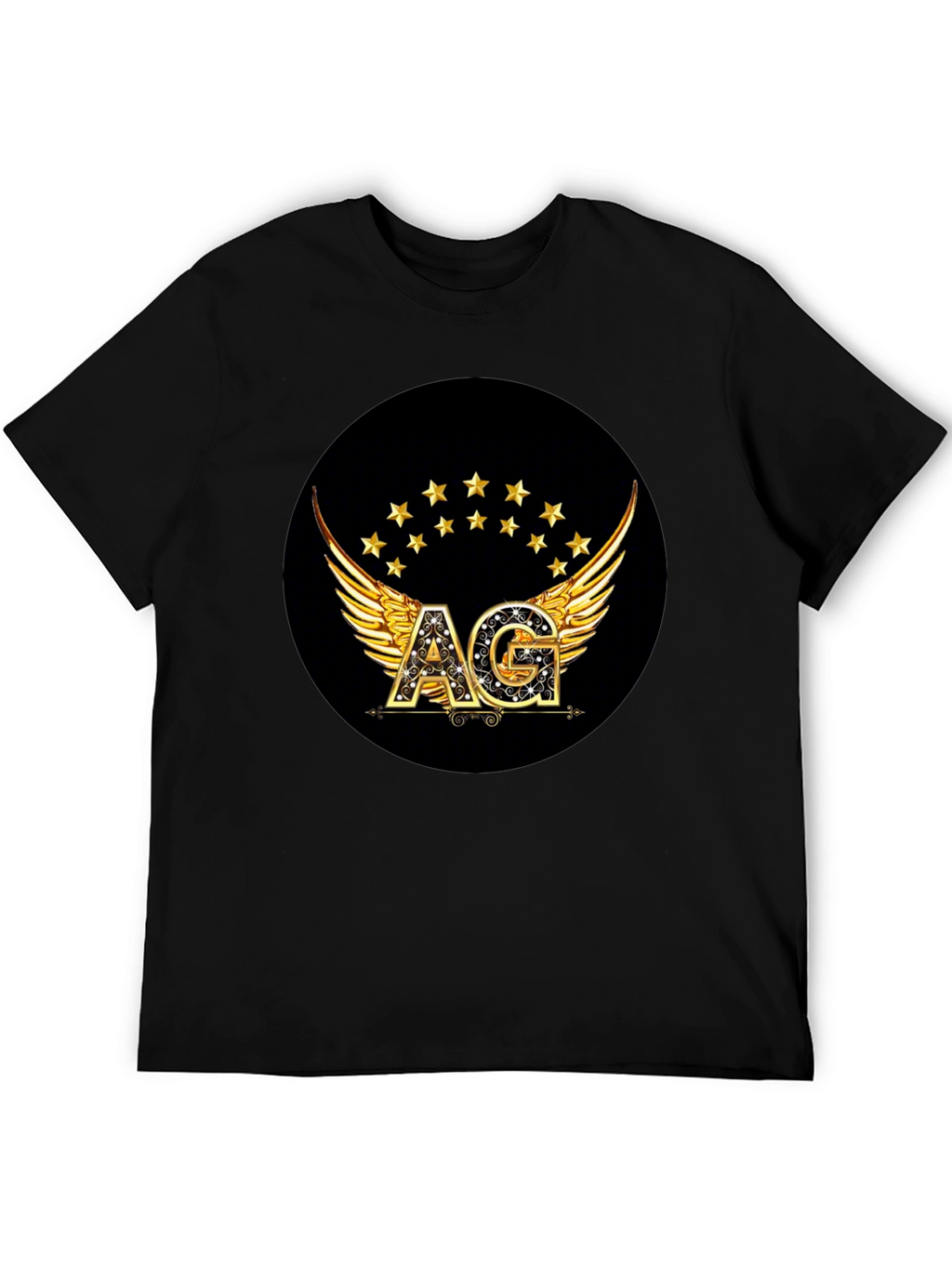 Winged AG Logo Black T-Shirt