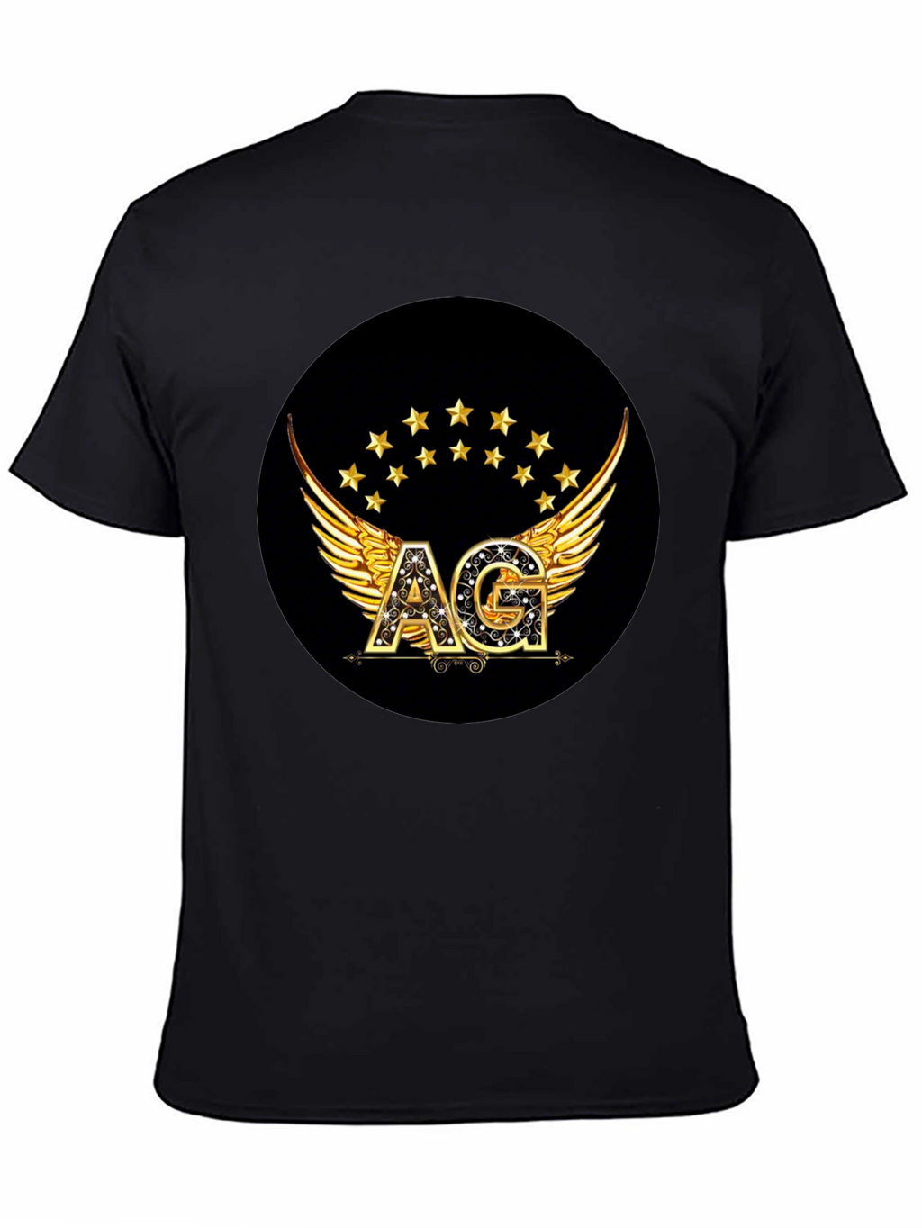 Winged AG Logo Black T-Shirt