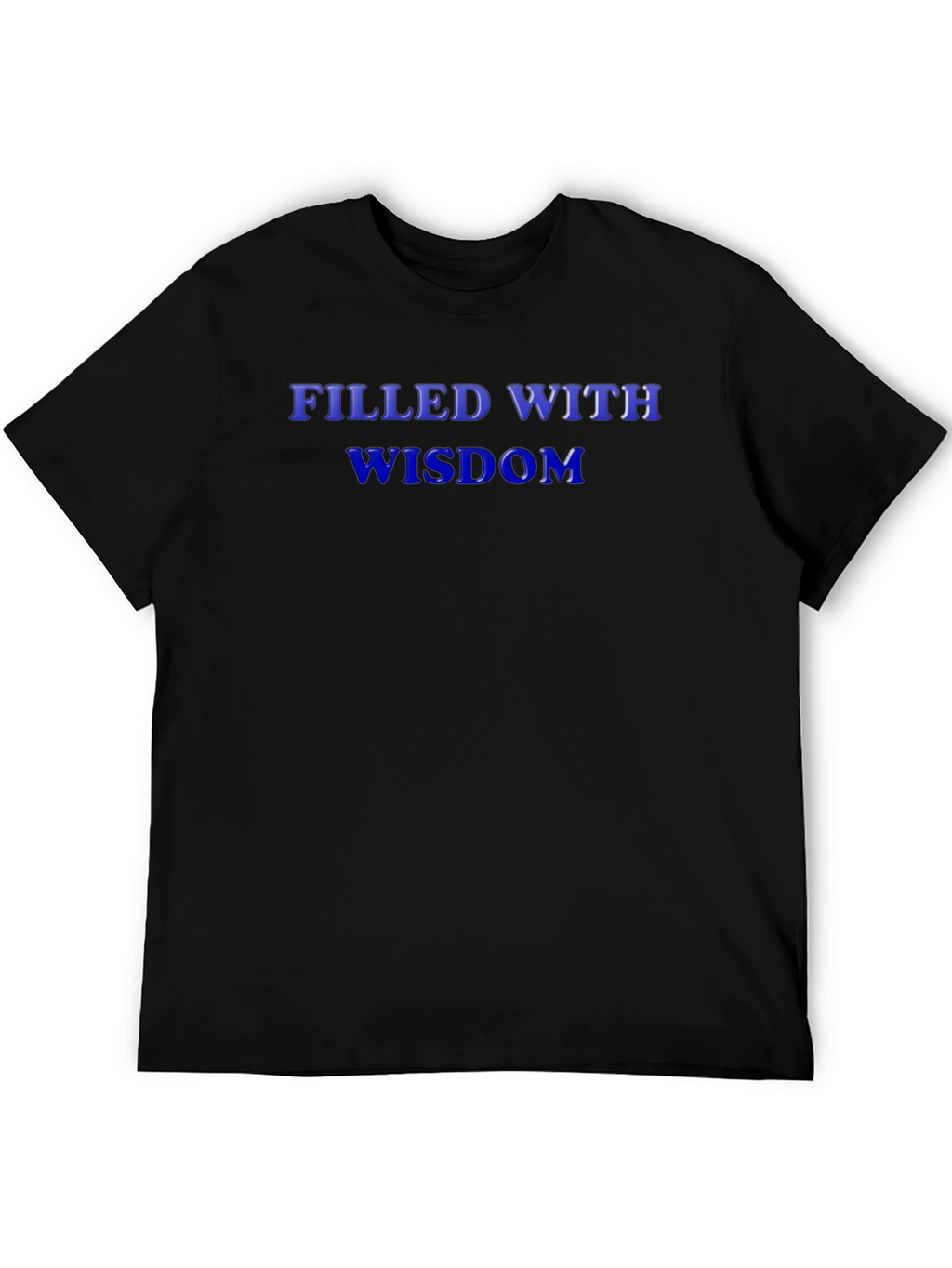 Filled With Wisdom Graphic Tee - Black