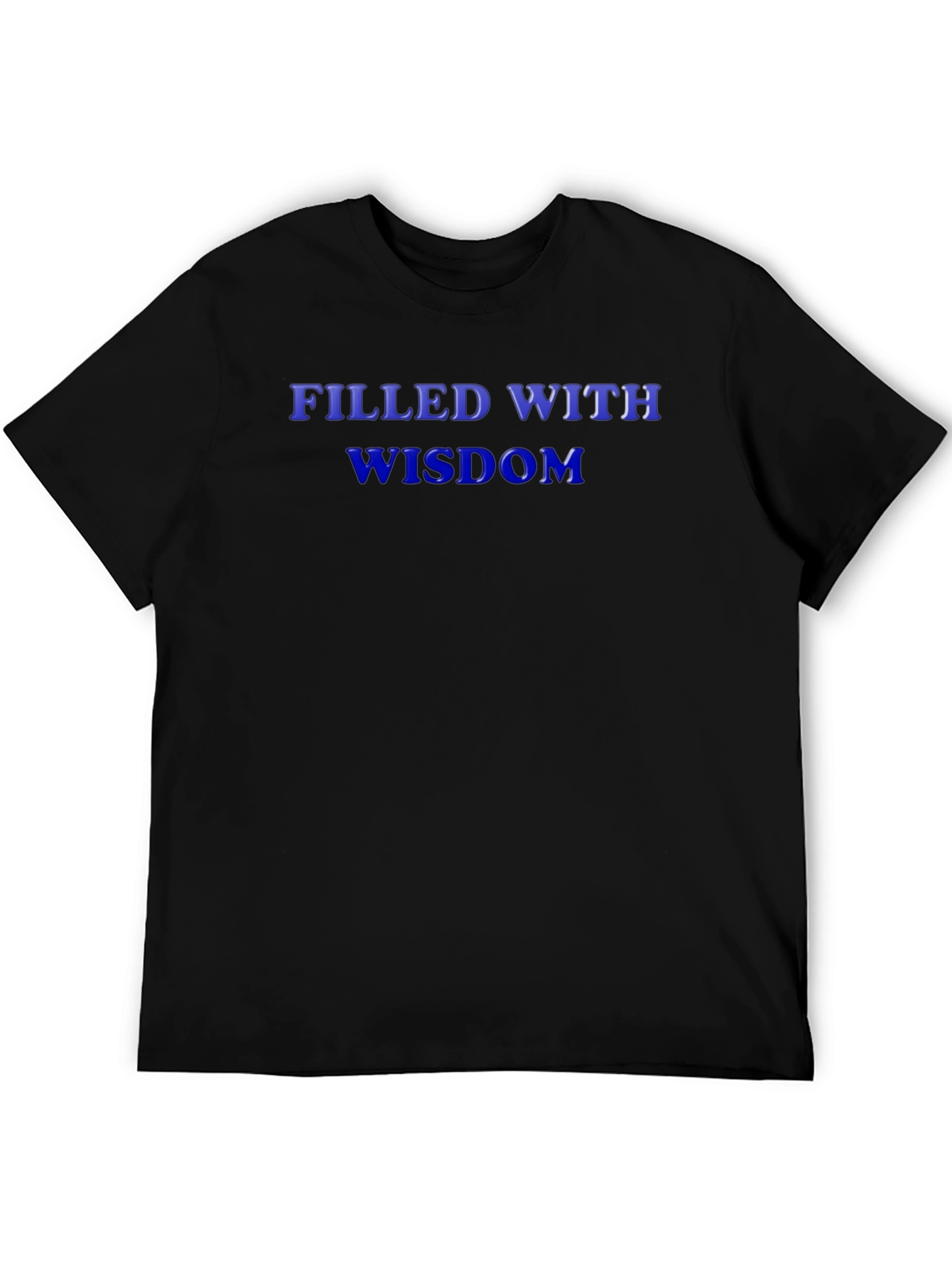 Filled With Wisdom Graphic Tee - Black