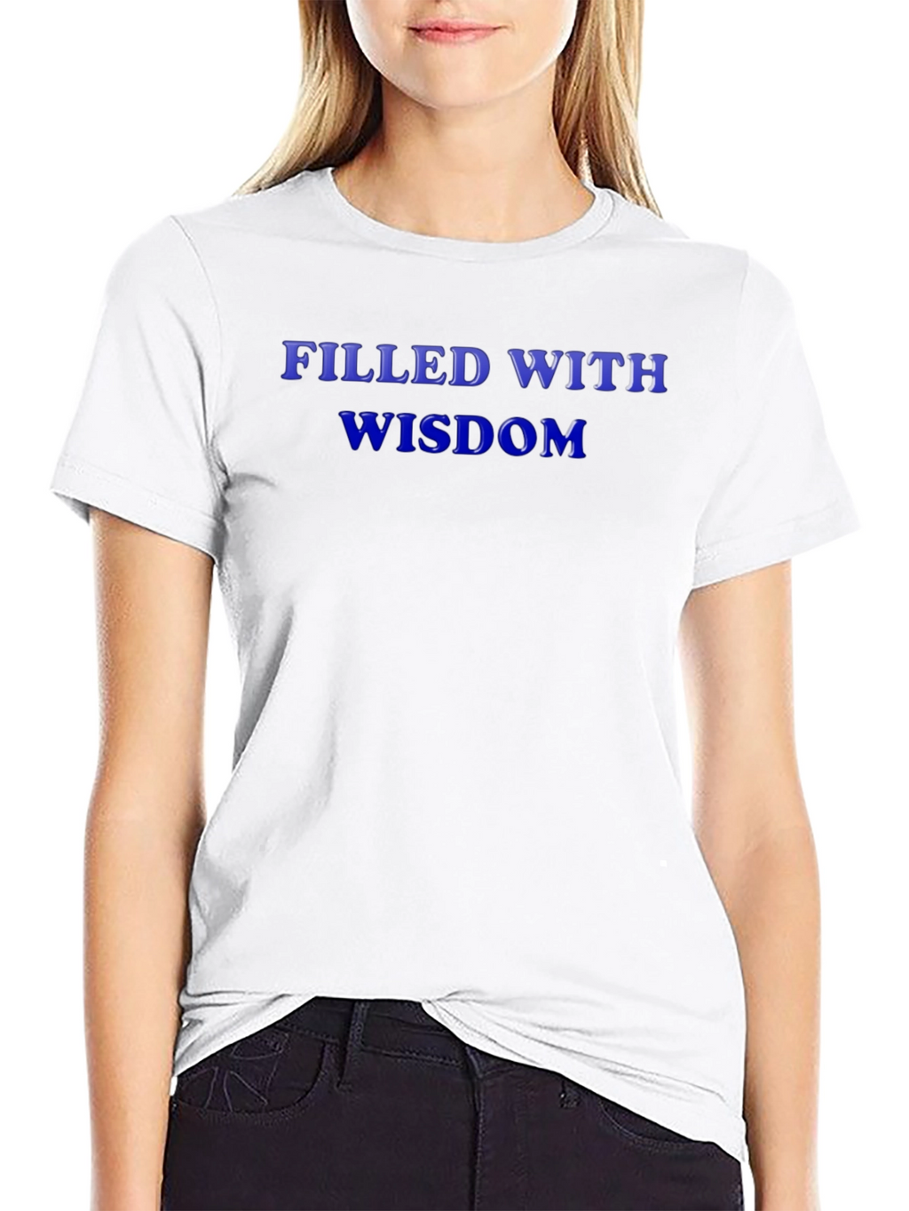Filled With Wisdom Graphic Tee - Black