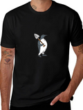 Penguin Shovel Graphic T-Shirt
