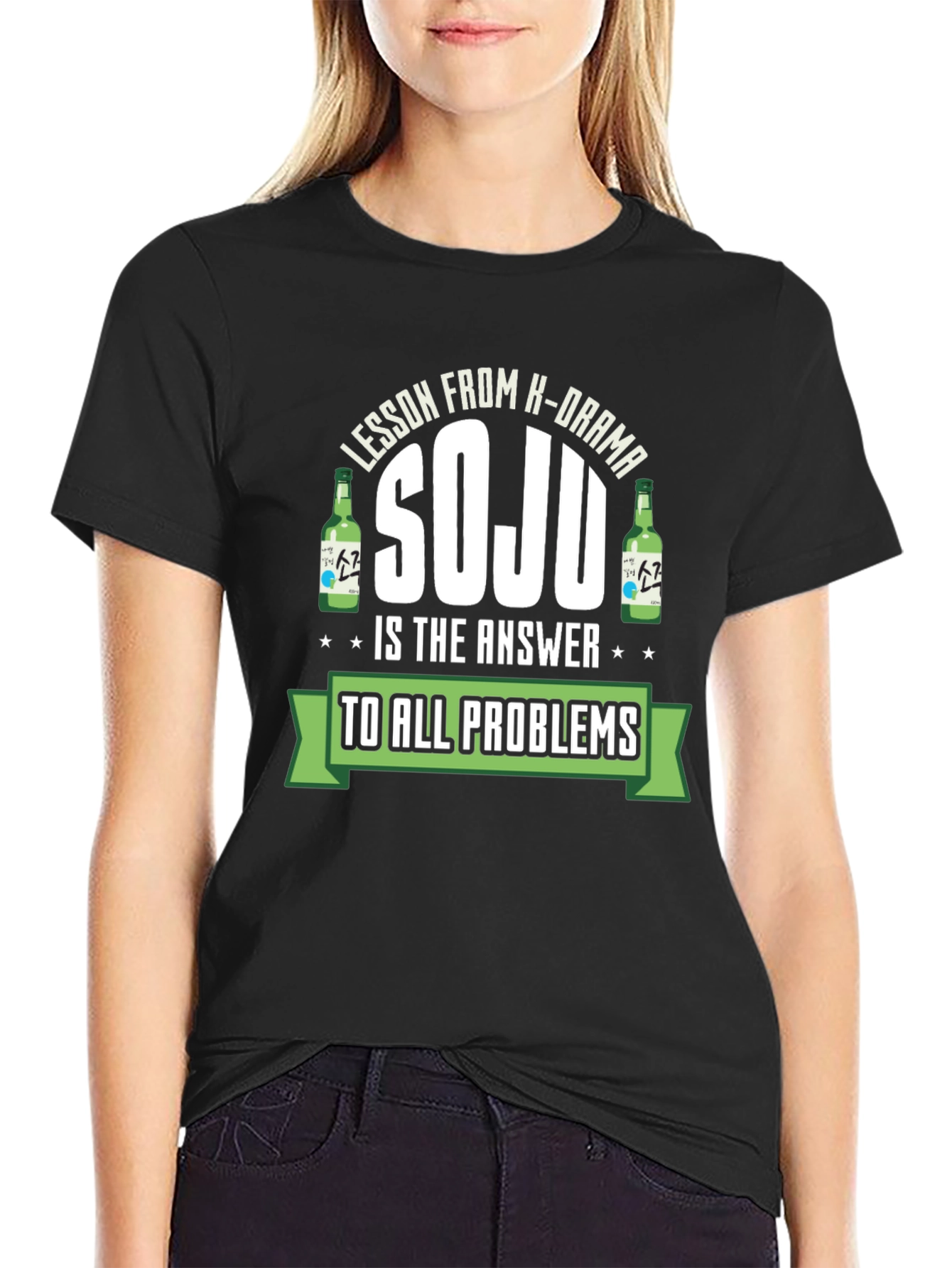 Soju Is The Answer T-Shirt - Korean Drama Lesson