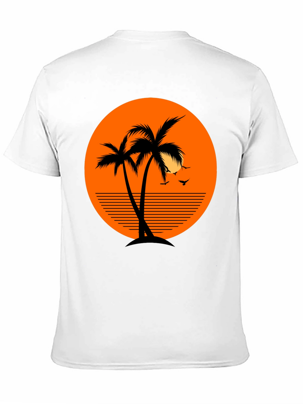 Tropical Palm Tree Sunset Graphic T-Shirt