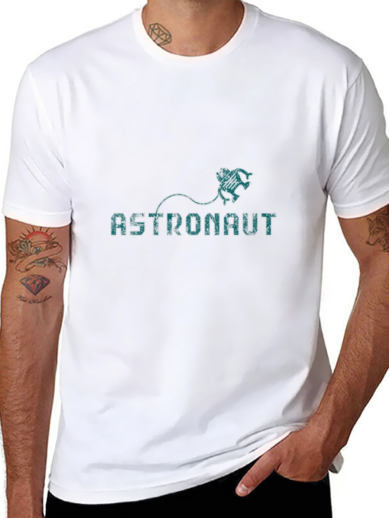 Astronaut Graphic Black T-Shirt