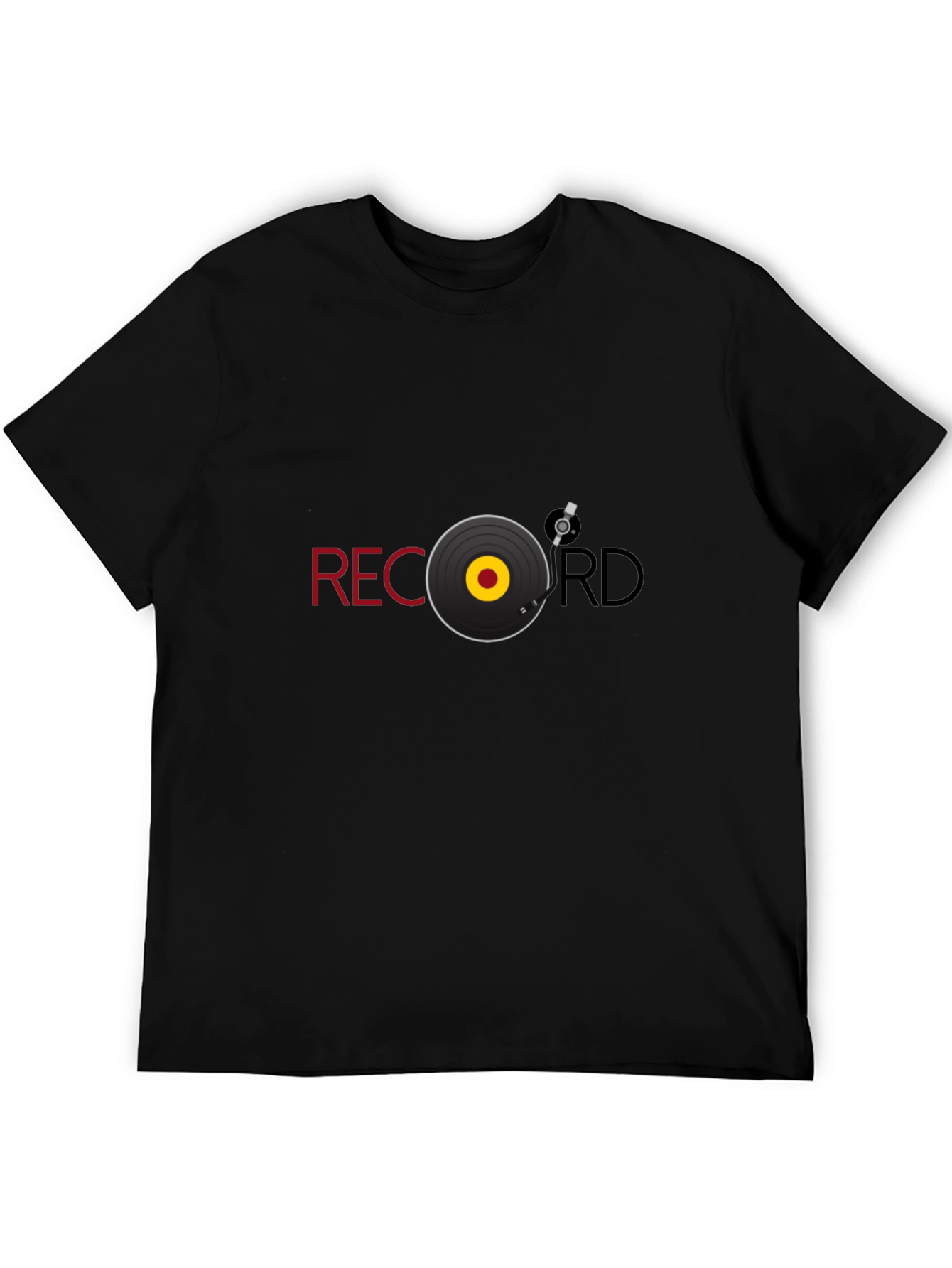 Record Graphic Black Tee