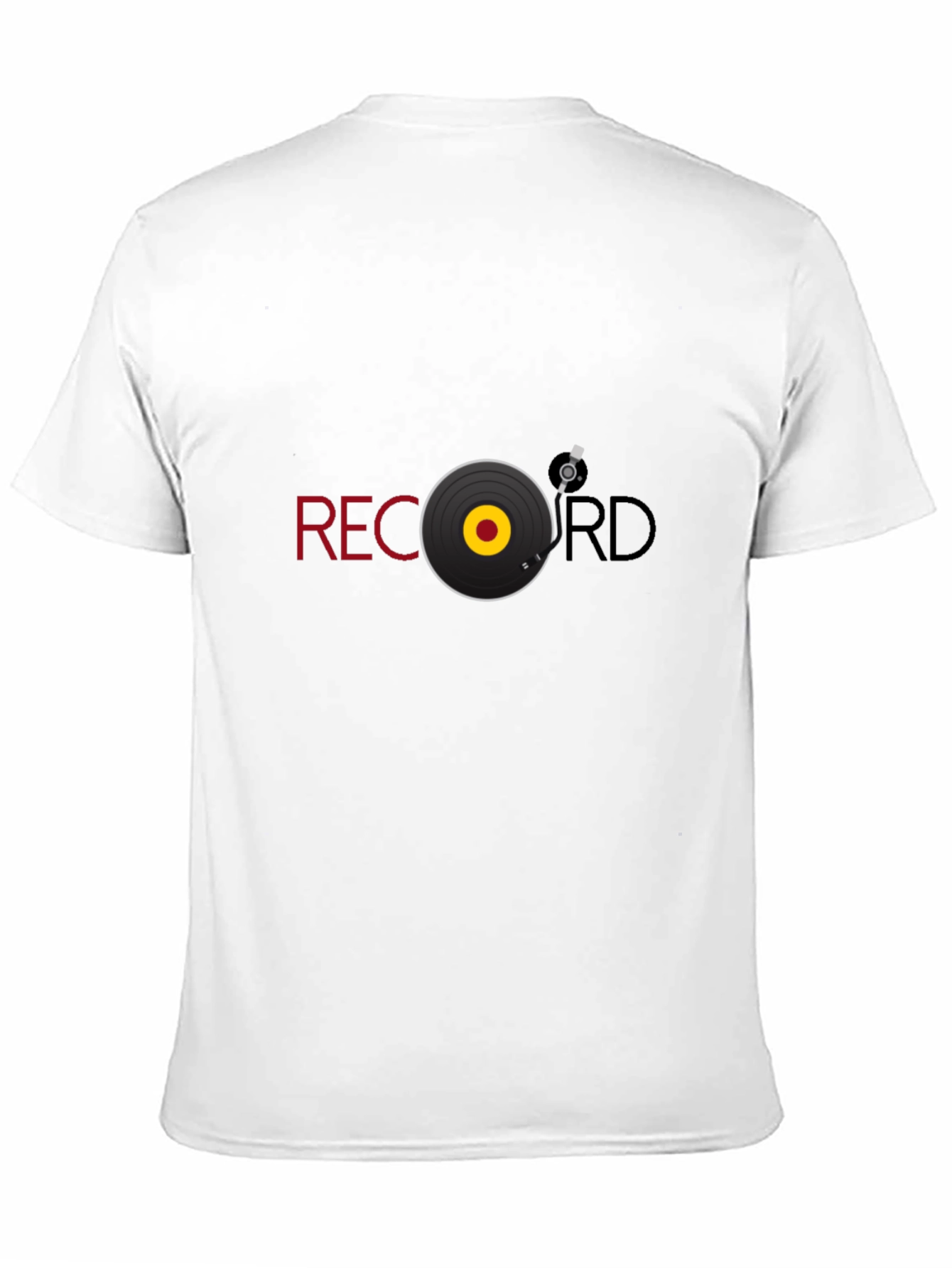 Record Graphic Black Tee