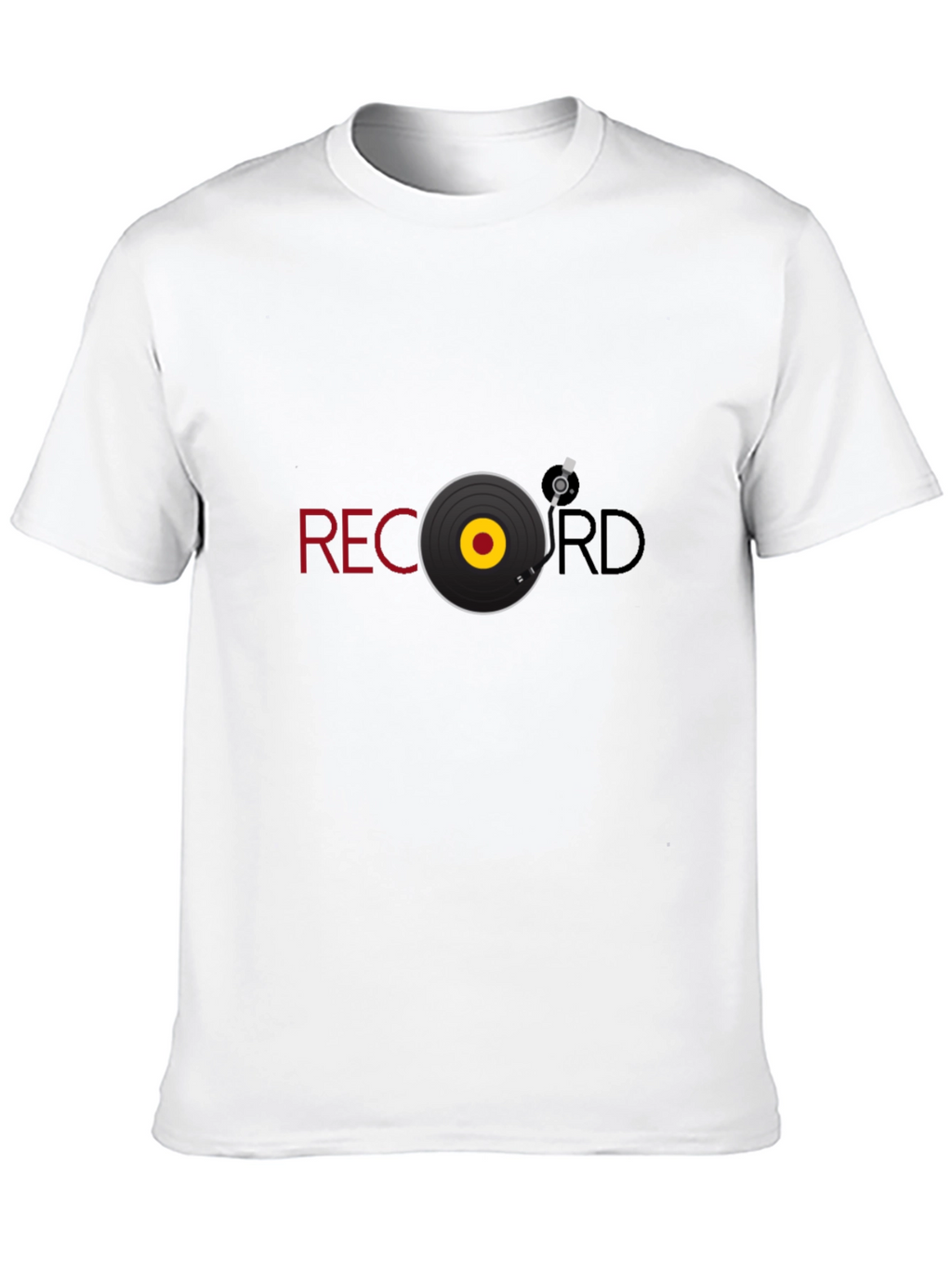 Record Graphic Black Tee