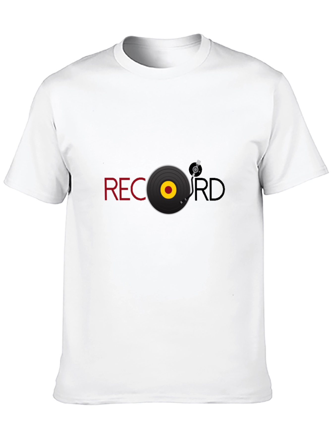 Record Graphic Black Tee
