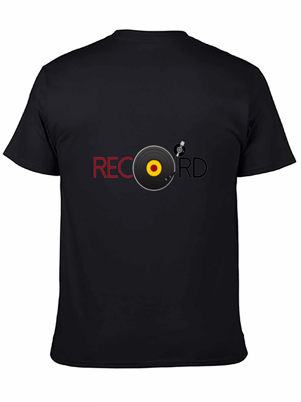 Record Graphic Black Tee
