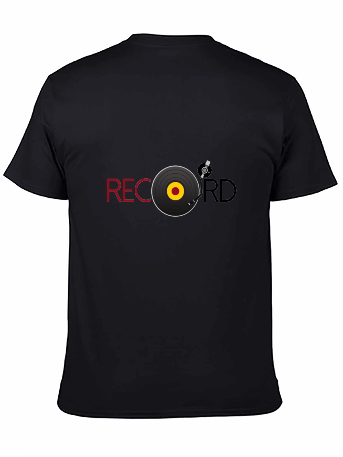 Record Graphic Black Tee