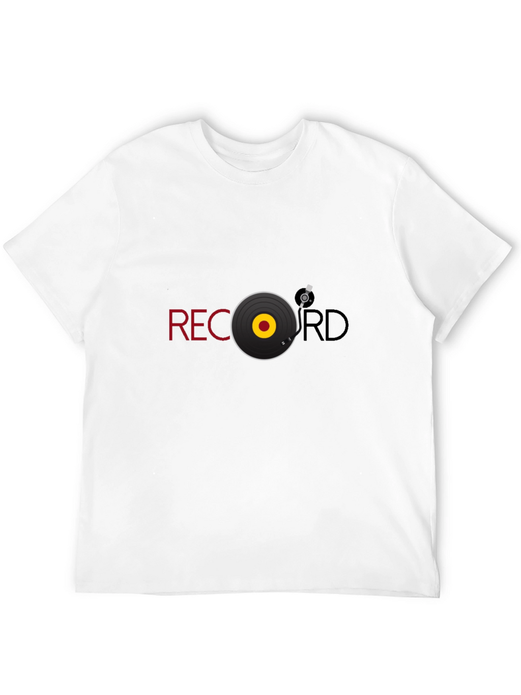 Record Graphic Black Tee