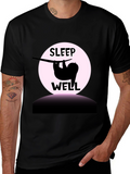 Sleep Well Sloth Graphic T-Shirt - Relaxed Fit
