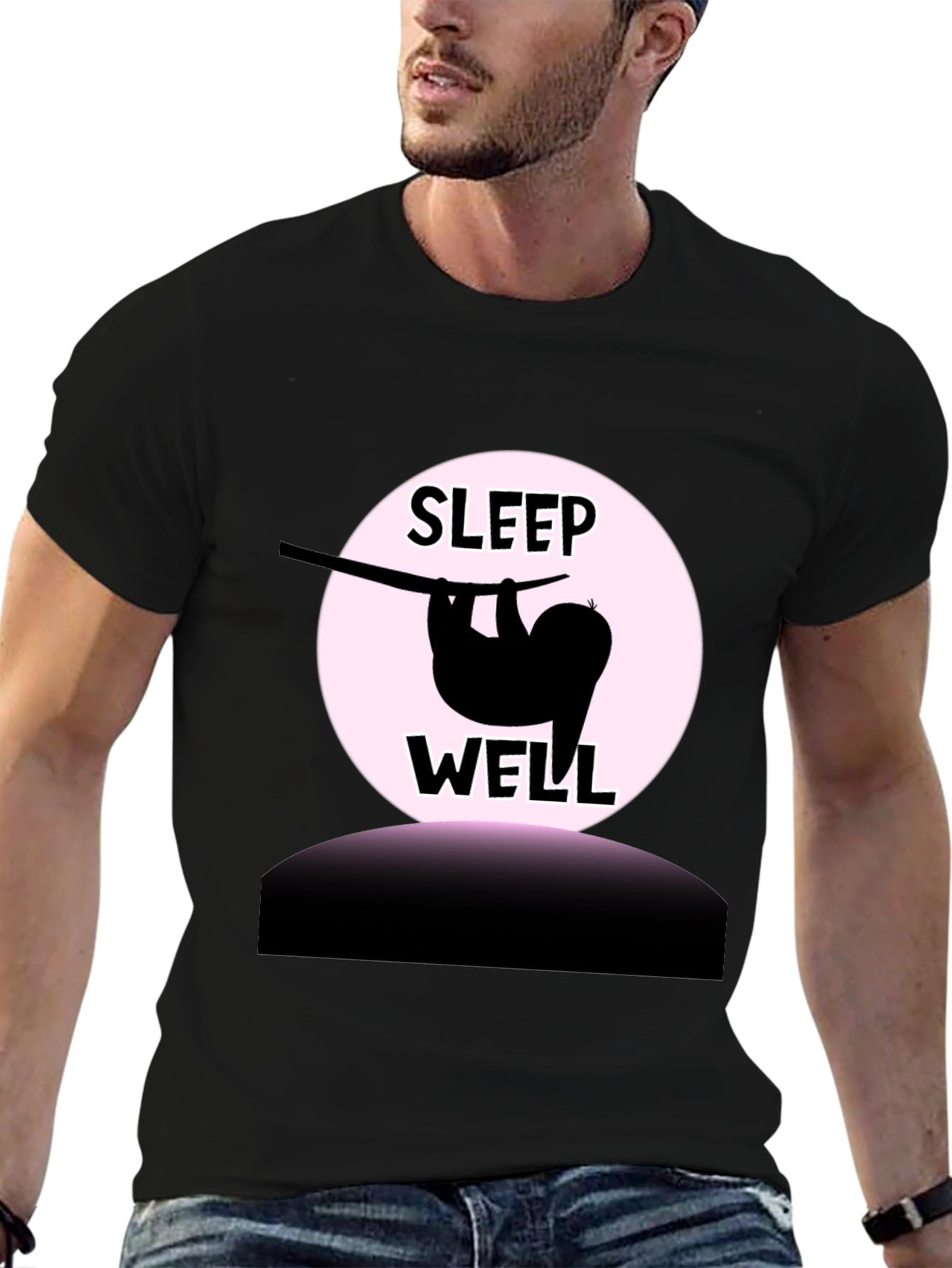 Sleep Well Sloth Graphic T-Shirt - Relaxed Fit