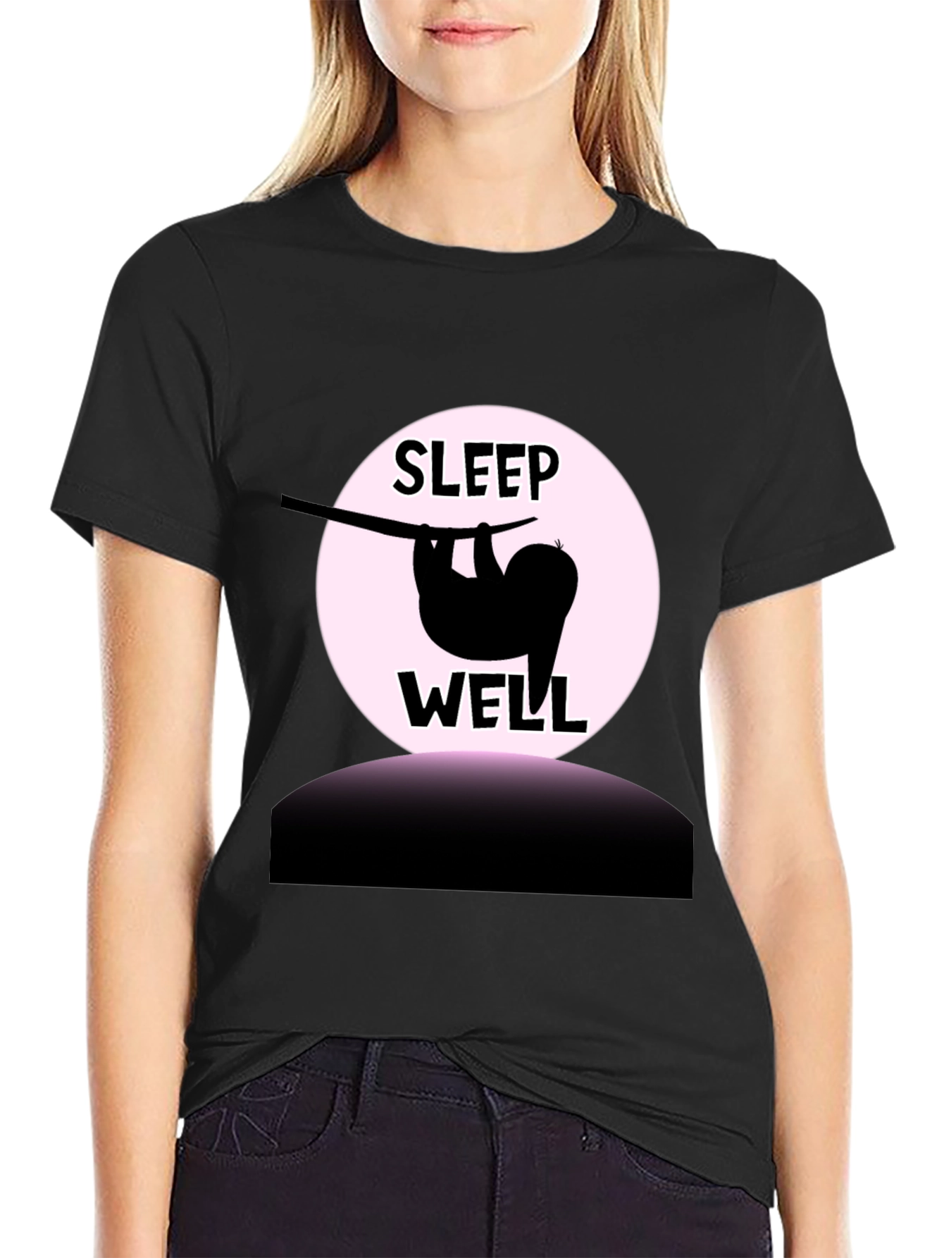 Sleep Well Sloth Graphic T-Shirt - Relaxed Fit