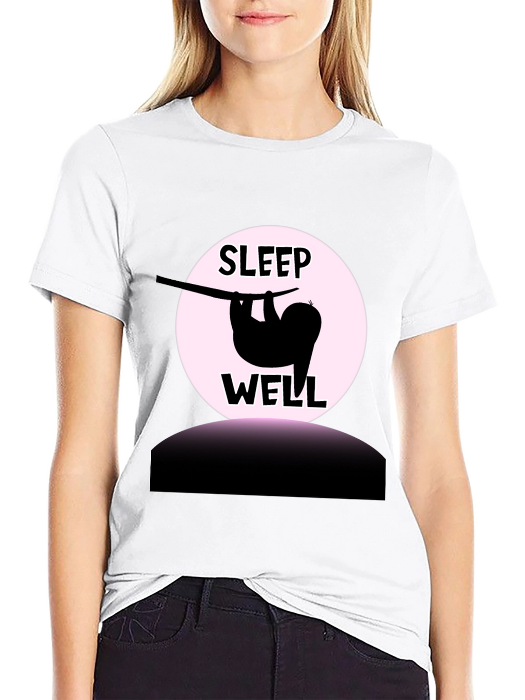 Sleep Well Sloth Graphic T-Shirt - Relaxed Fit
