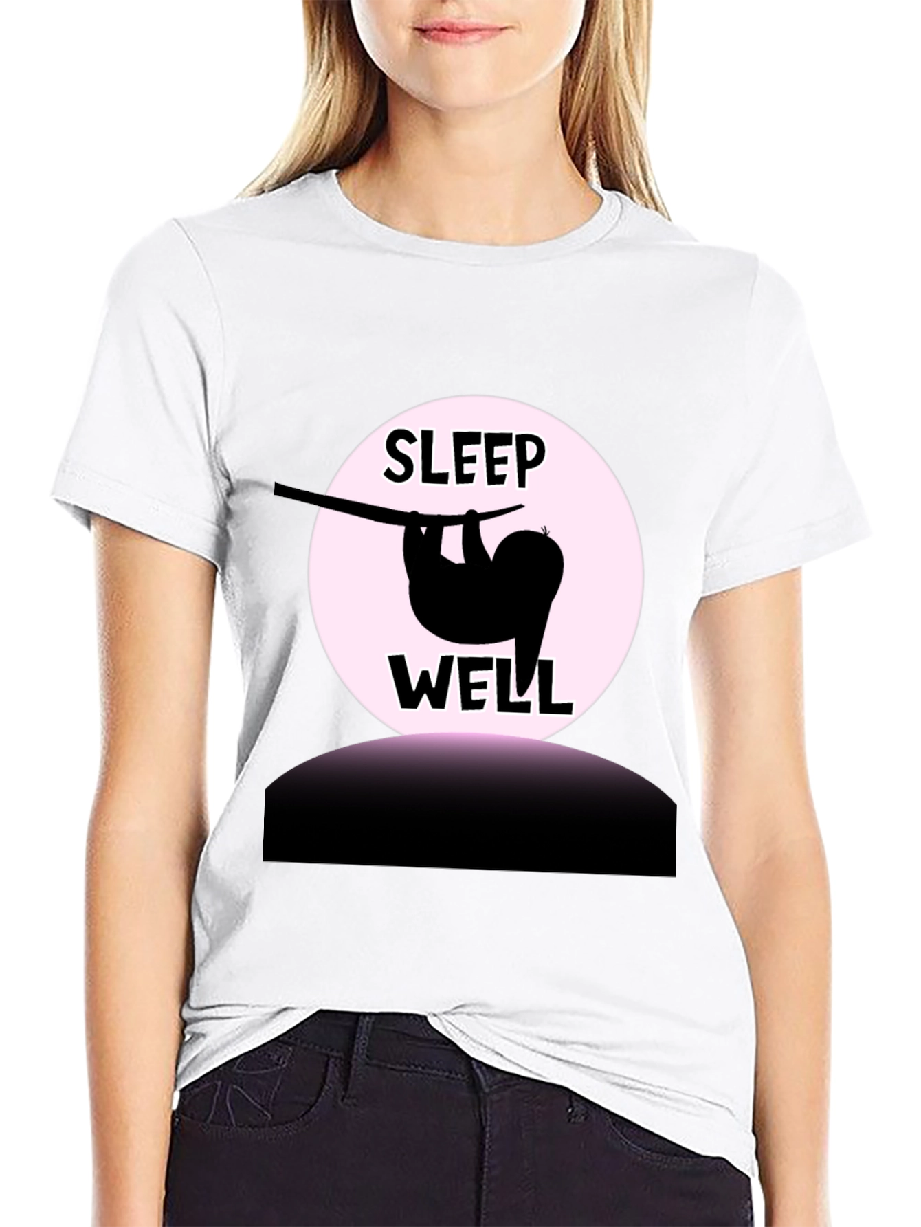 Sleep Well Sloth Graphic T-Shirt - Relaxed Fit