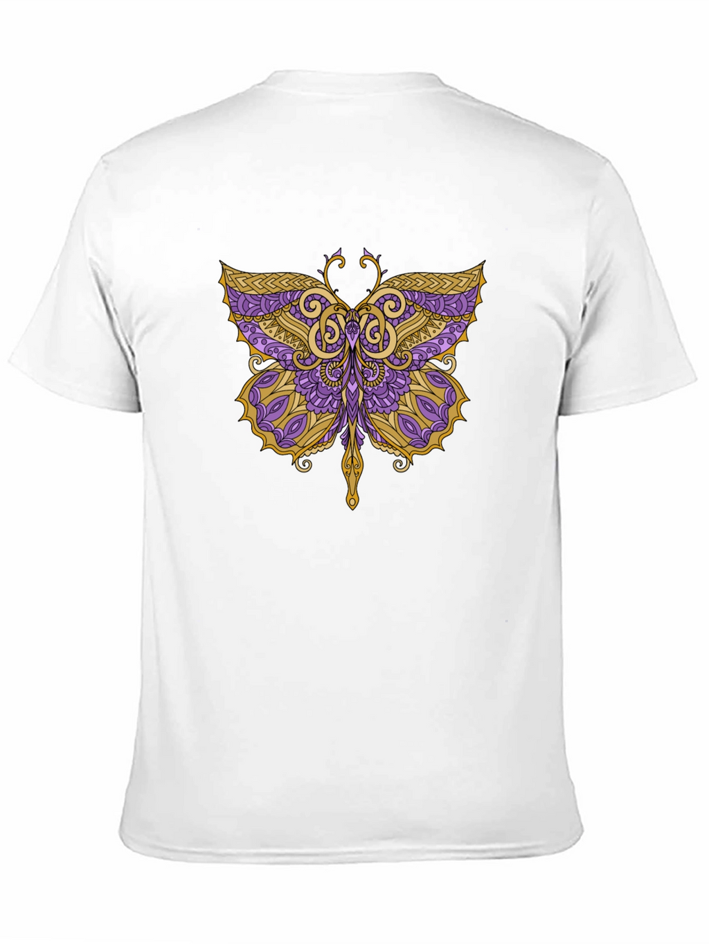 Butterfly Graphic Tee - Black Cotton Blend