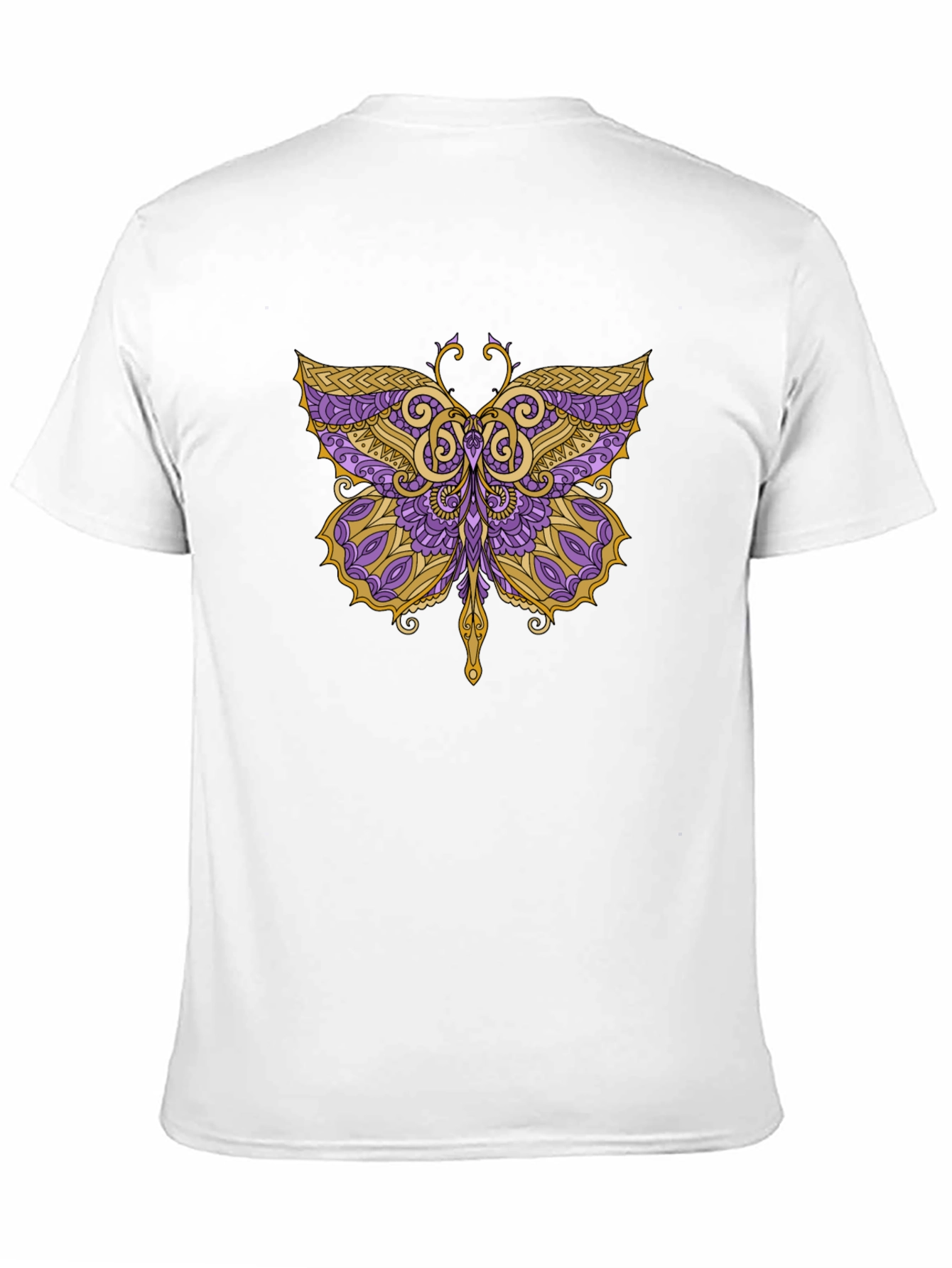 Butterfly Graphic Tee - Black Cotton Blend