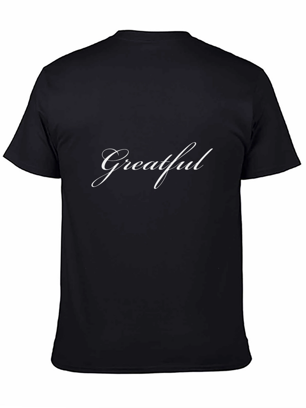 Grateful Script Black T-Shirt