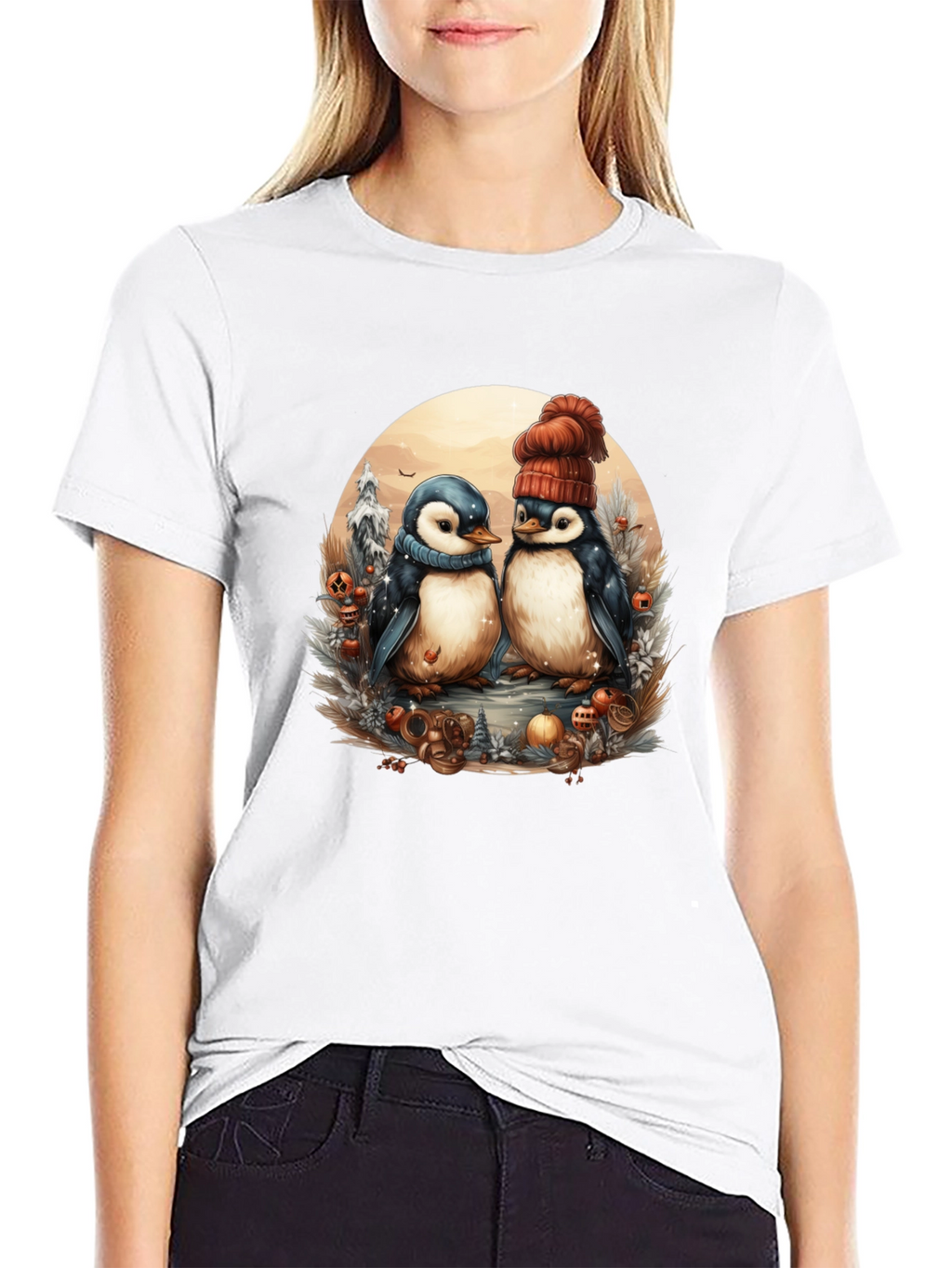 Winter Penguin Graphic Tee