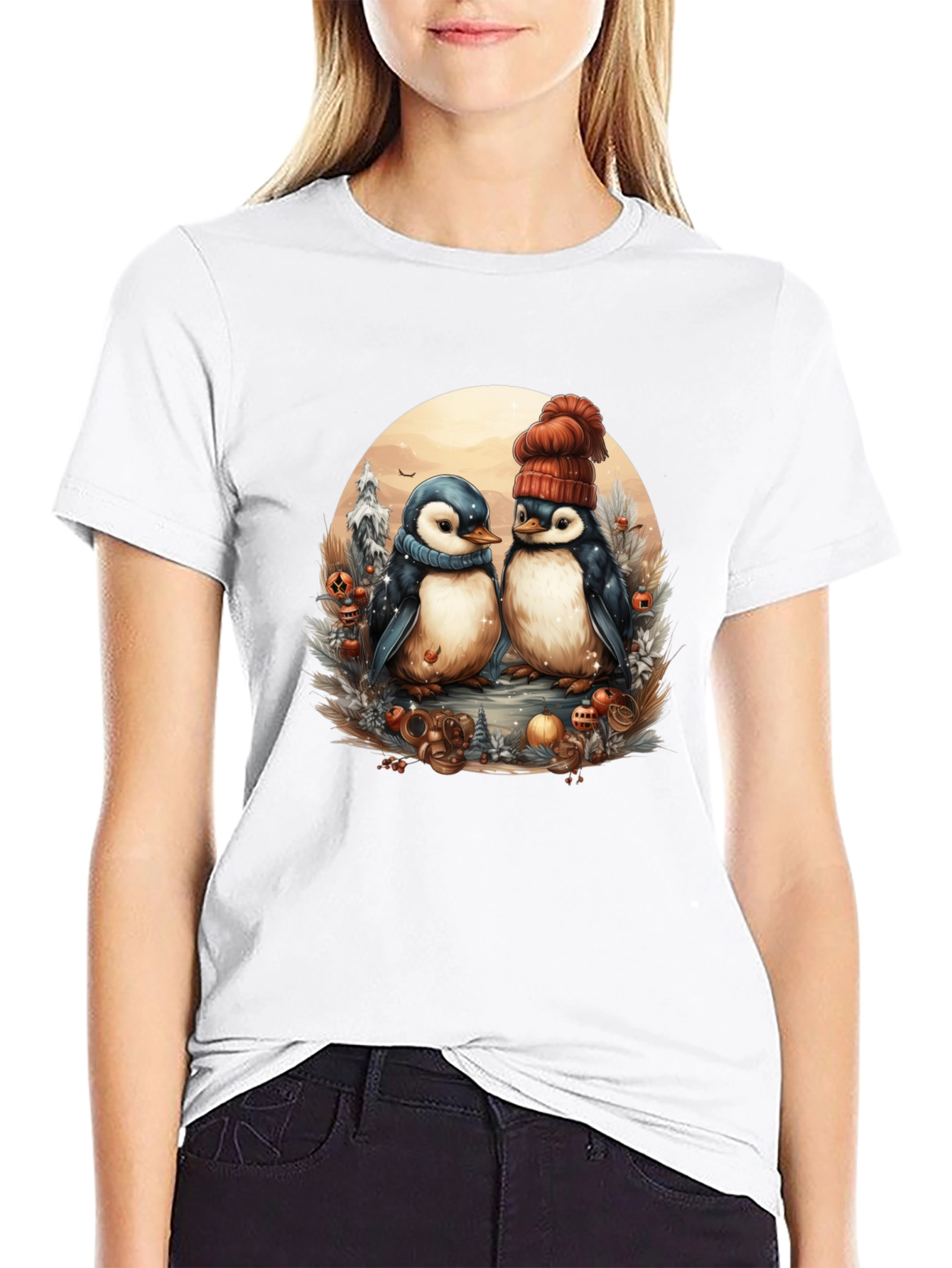 Winter Penguin Graphic Tee