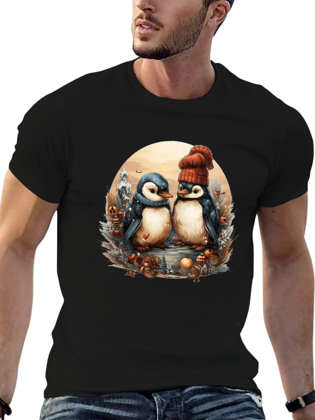 Winter Penguin Graphic Tee