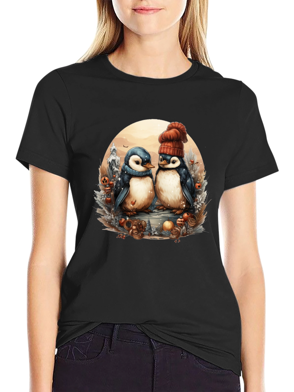 Winter Penguin Graphic Tee