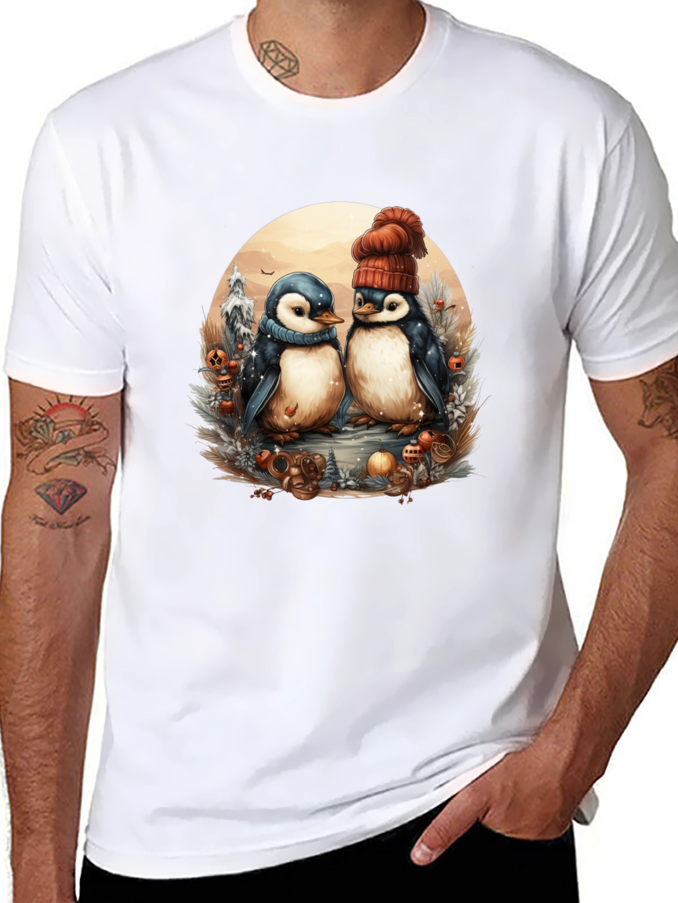 Winter Penguin Graphic Tee
