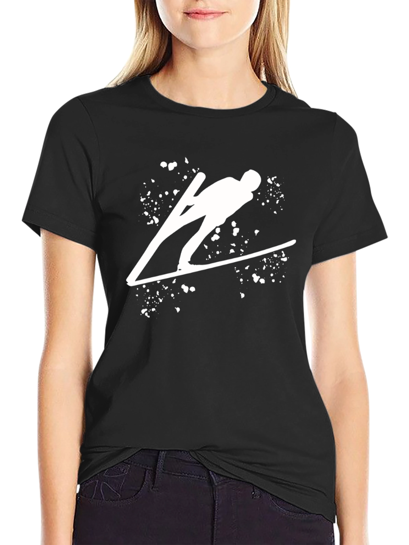 Ski Jumping T-Shirt: Graphic Tee for Winter Sports