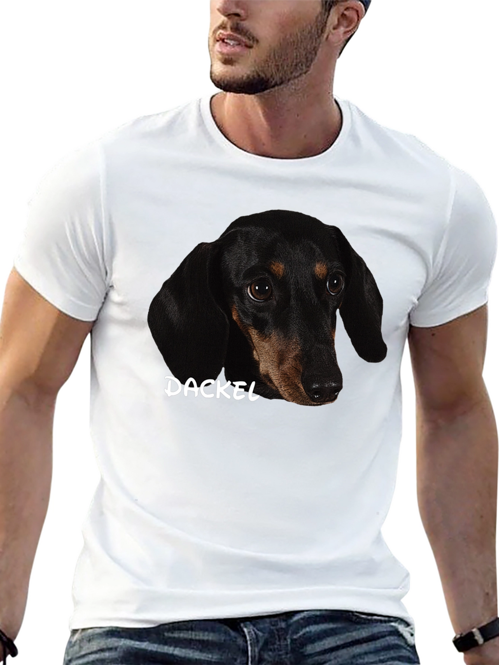Dackel Dog Graphic Tee - Black Unisex T-Shirt