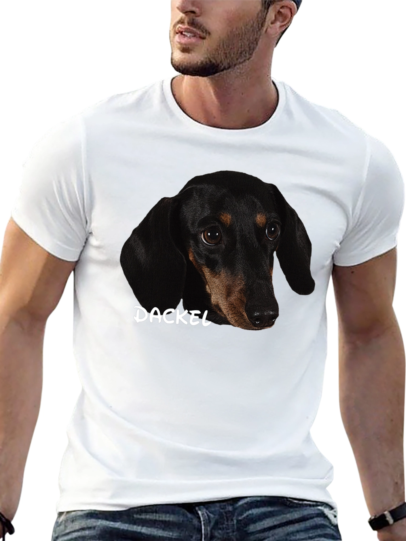 Dackel Dog Graphic Tee - Black Unisex T-Shirt
