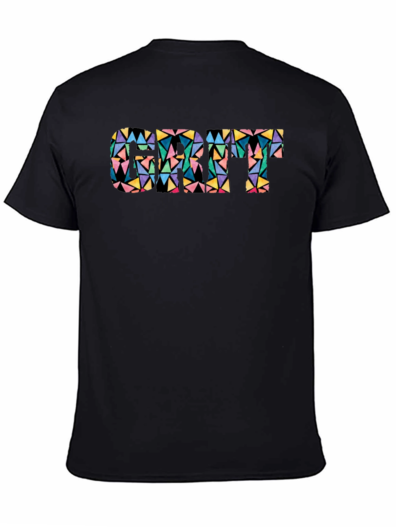 Geometric Cat T-Shirt - Modern Art Style