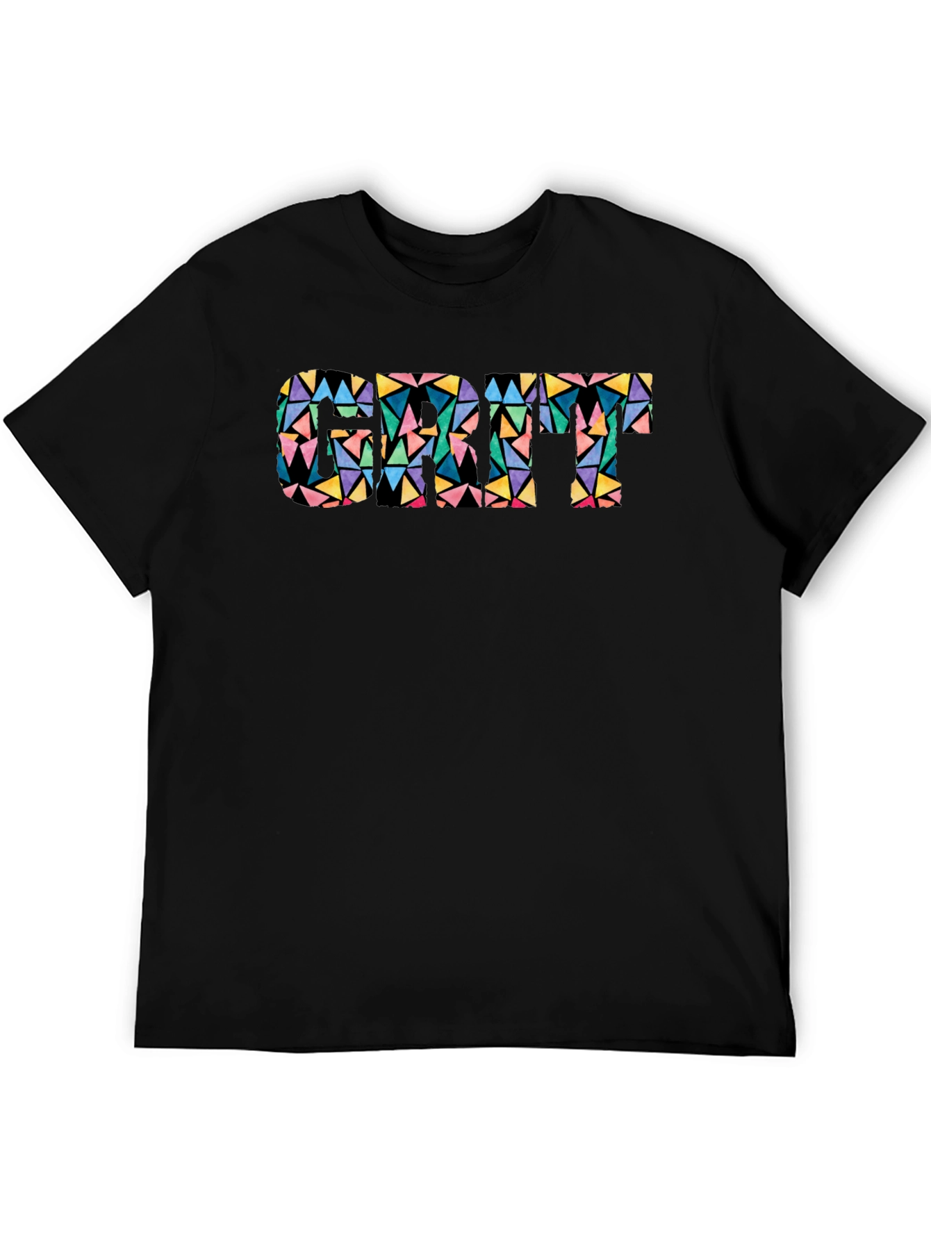 Geometric Cat T-Shirt - Modern Art Style